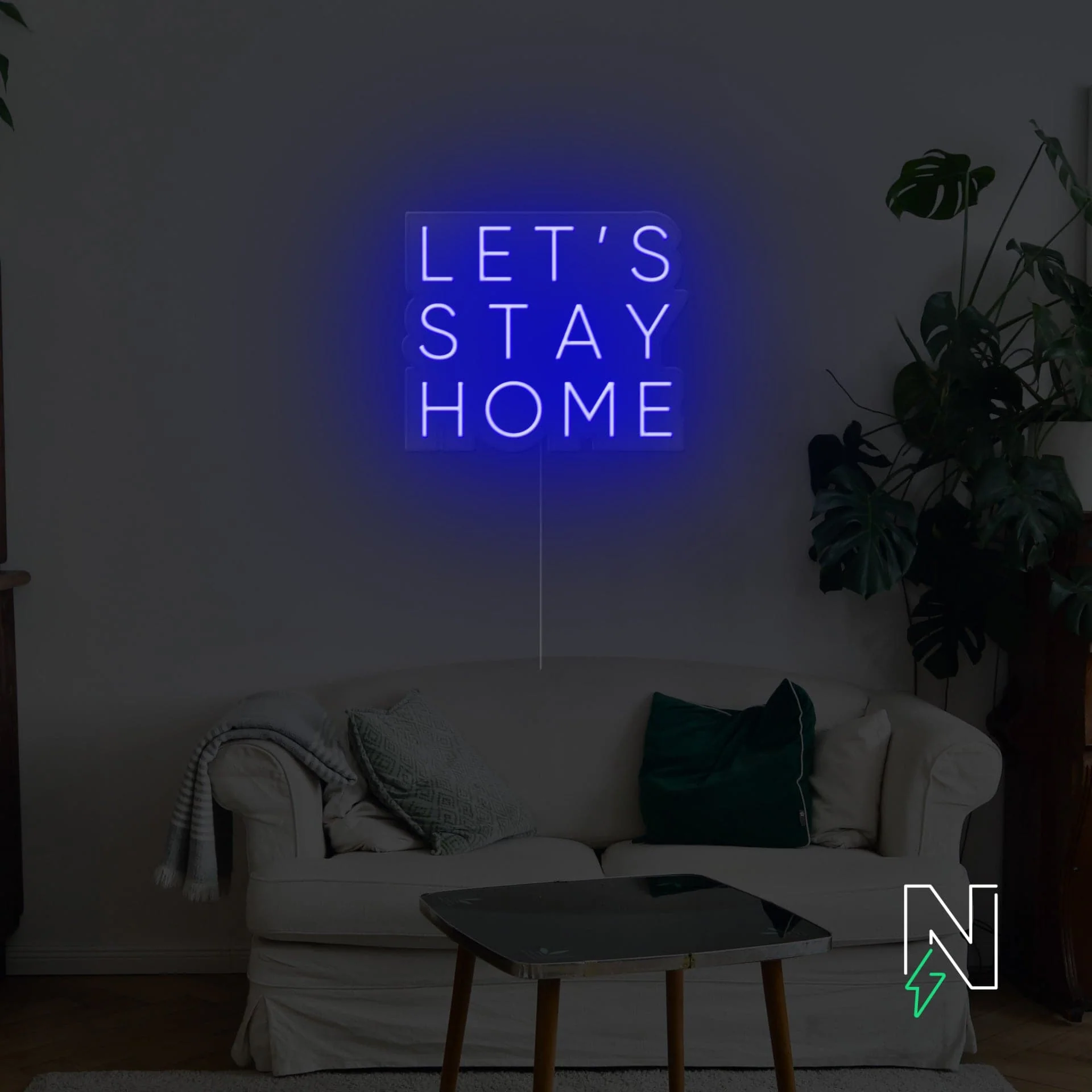 Let's Stay Home Neon Sign - Image 5