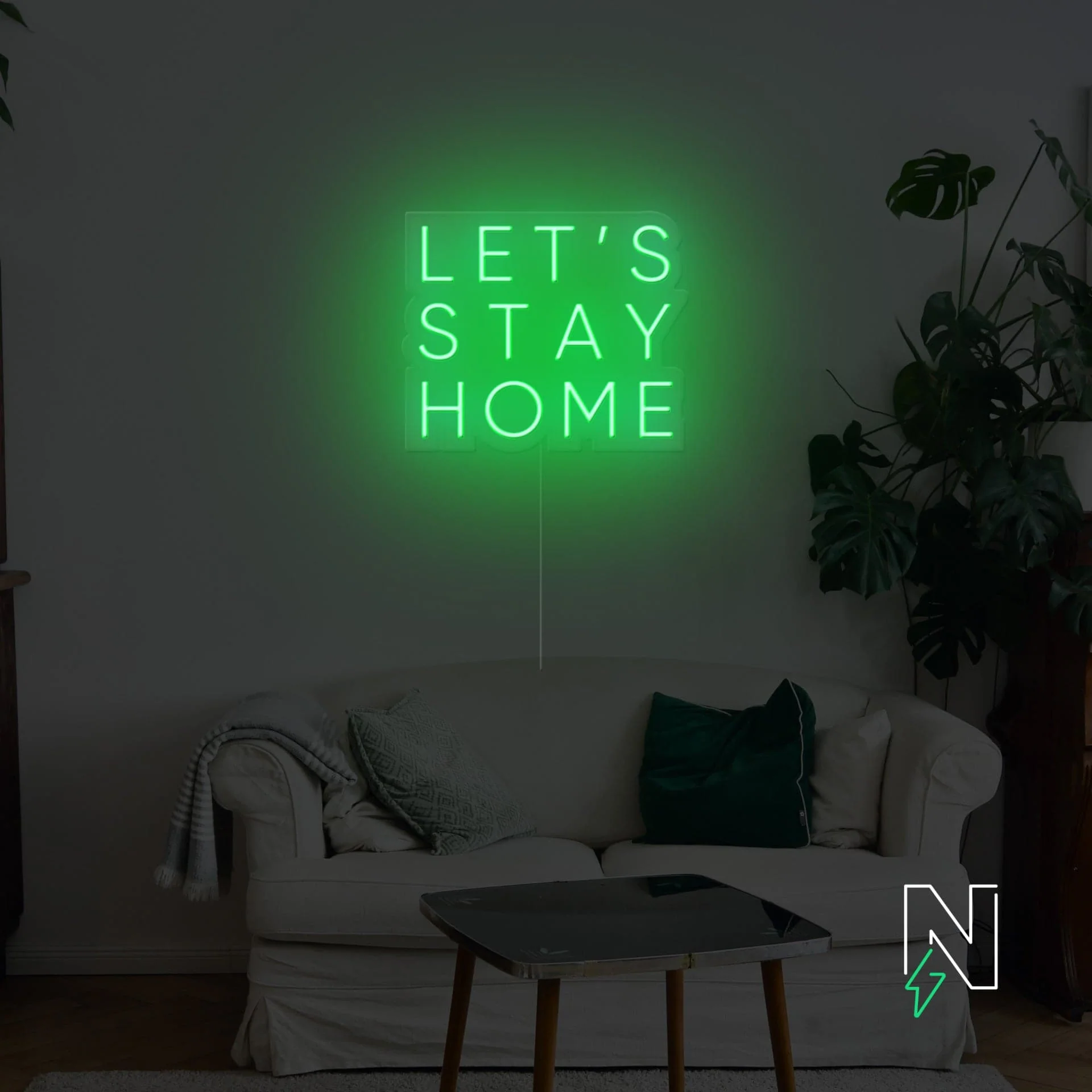 Let's Stay Home Neon Sign - Image 6