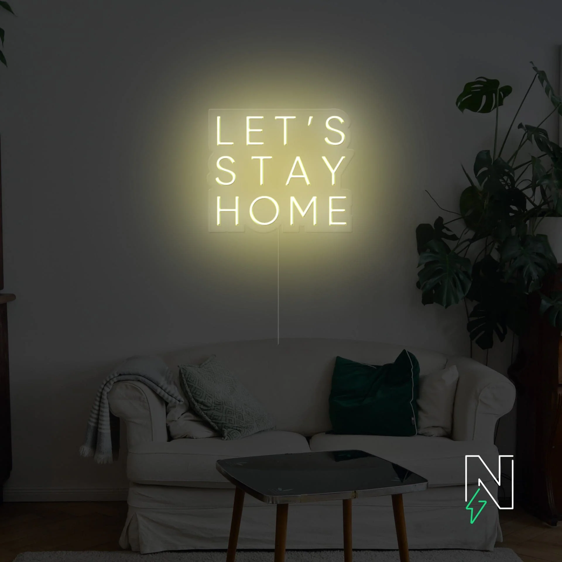 Let's Stay Home Neon Sign - Image 8