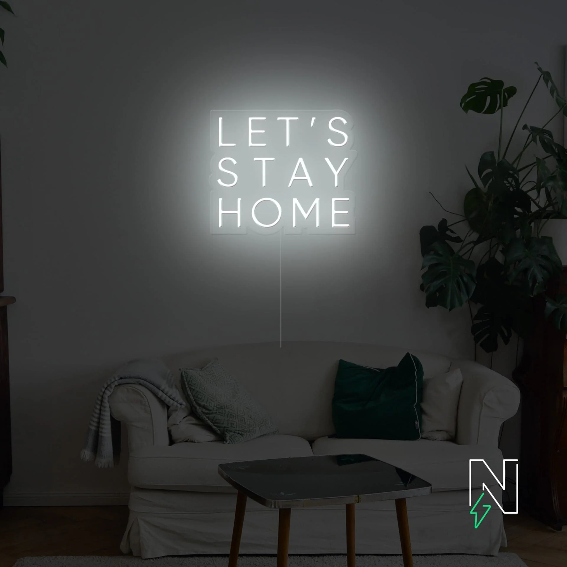 Let's Stay Home Neon Sign - Image 9