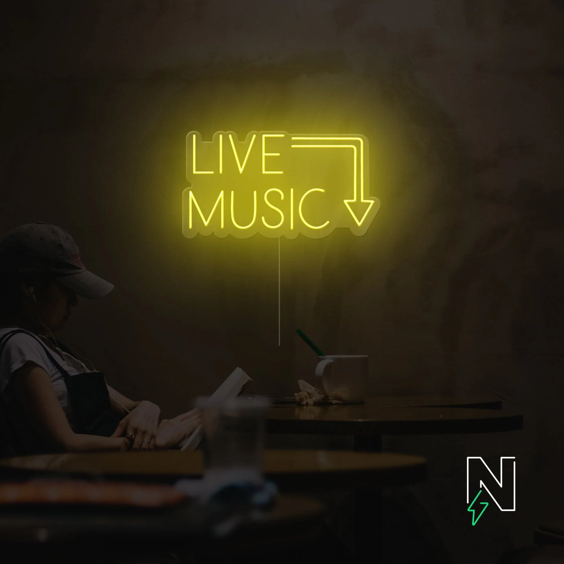 Live Music Neon Sign - Image 2
