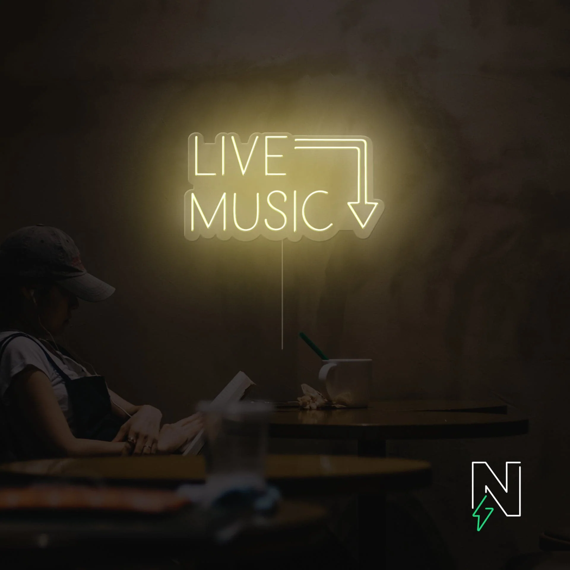 Live Music Neon Sign - Image 6