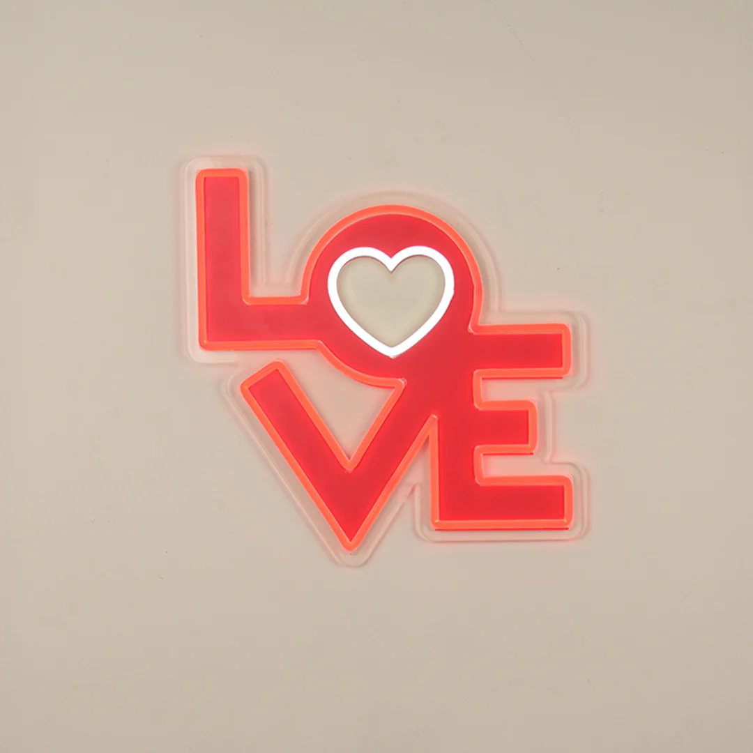 Love Neon Sign LED + Print - Image 2