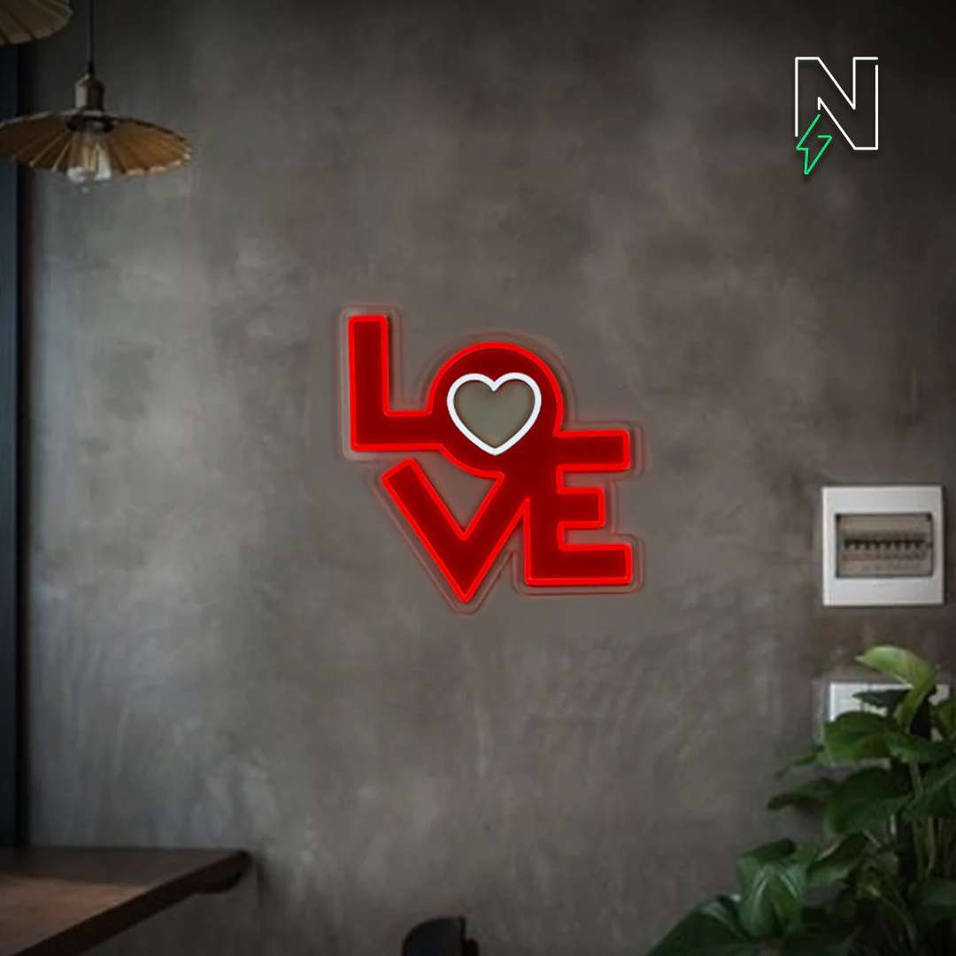 Love Neon Sign LED + Print - Image 4