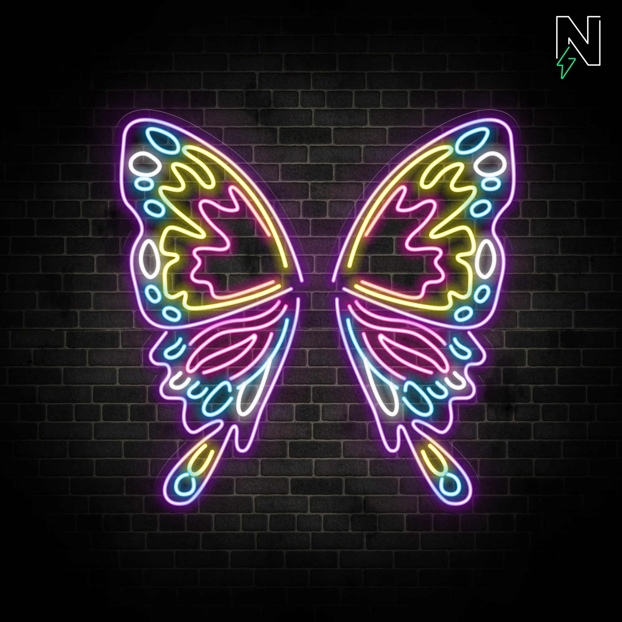 Lumi Butterfly Wings Neon Sign - Image 2