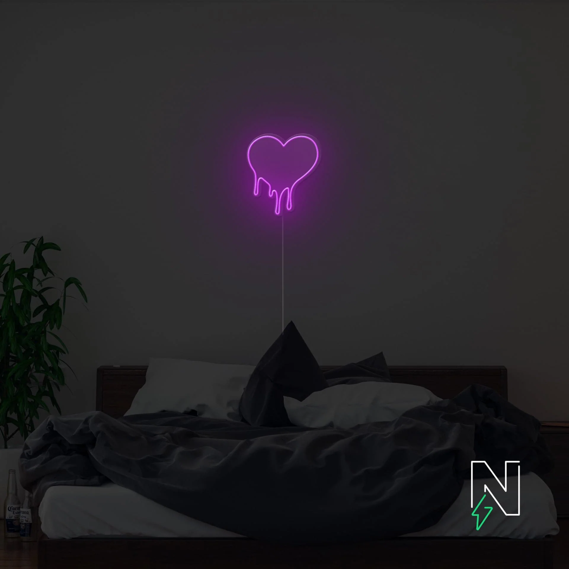 Melting Heart Neon Sign - Image 10