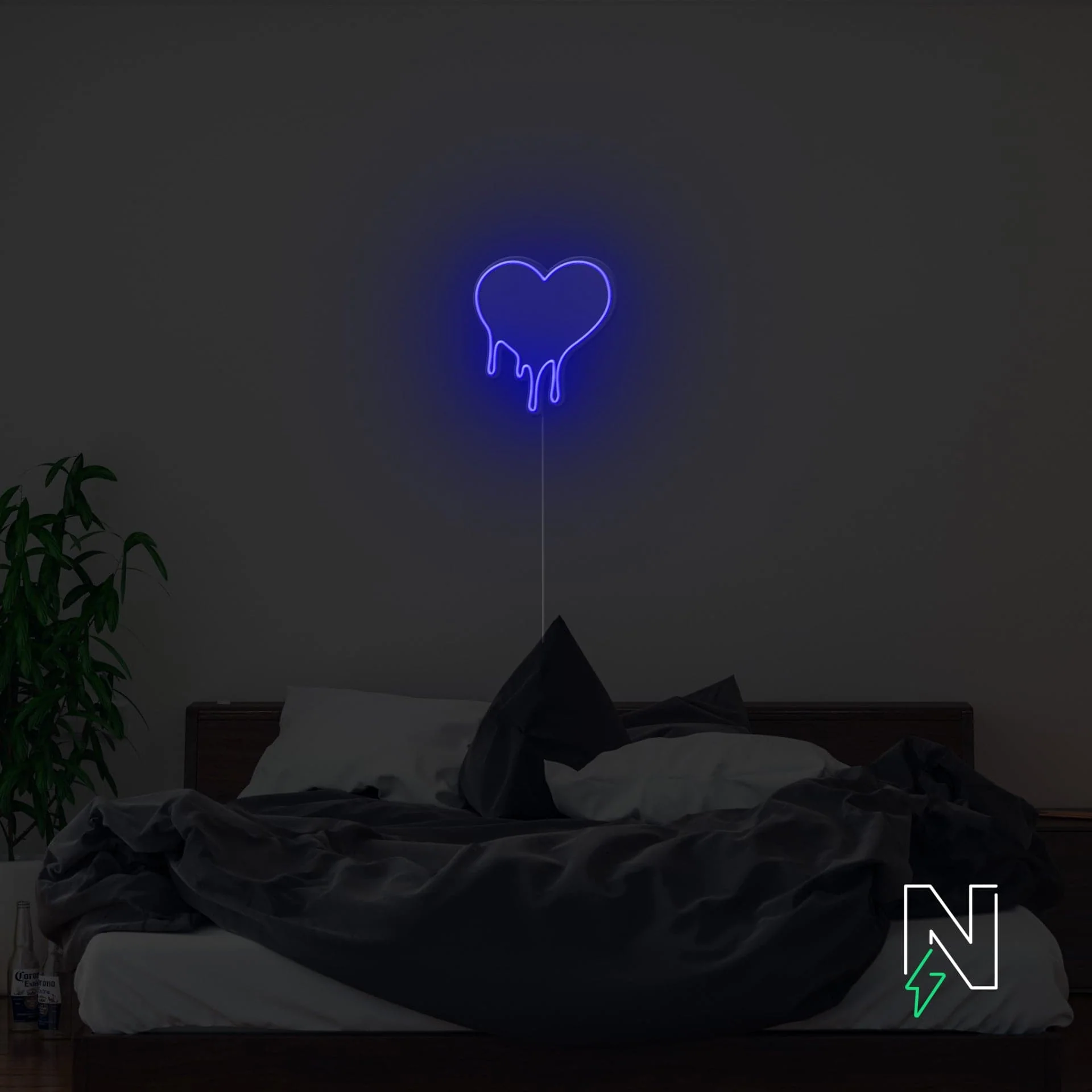Melting Heart Neon Sign - Image 3