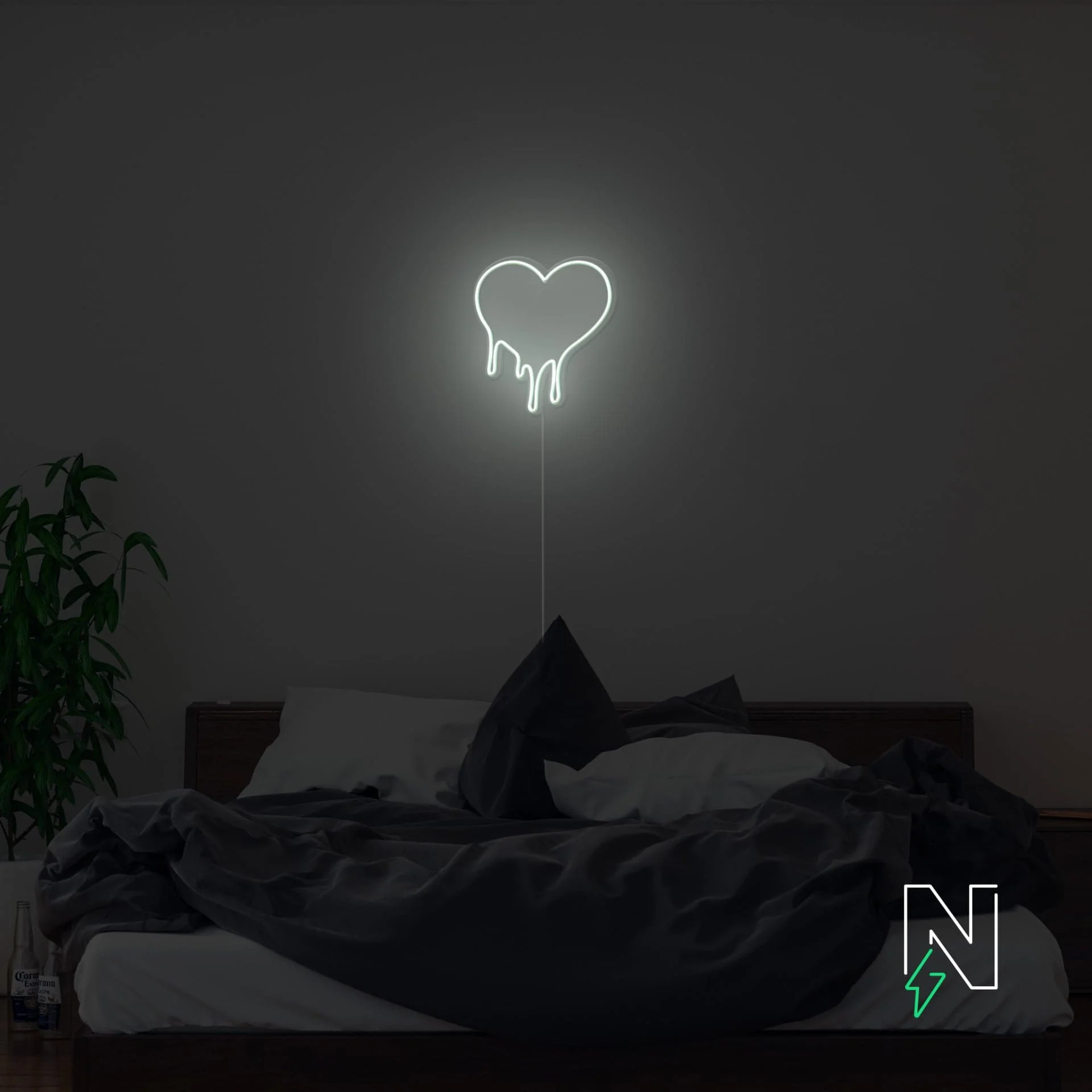 Melting Heart Neon Sign - Image 7