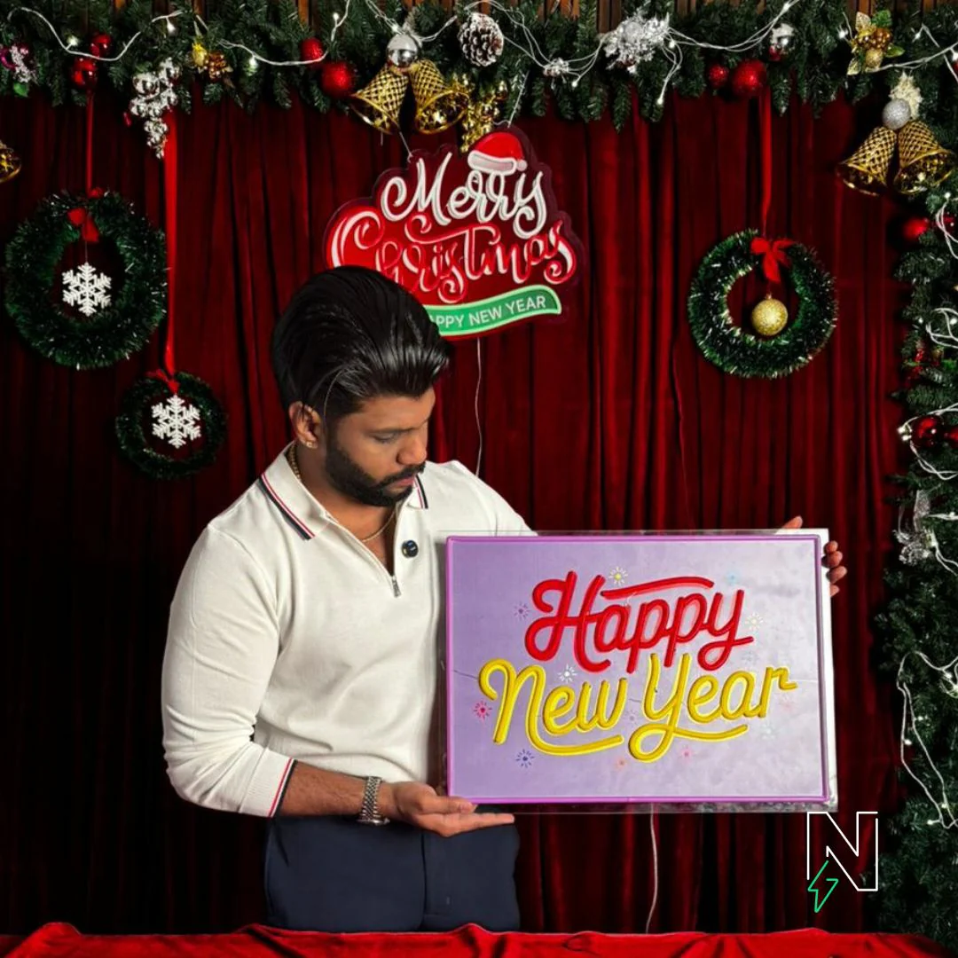Happy New Year UV+Neon Sign - Image 3