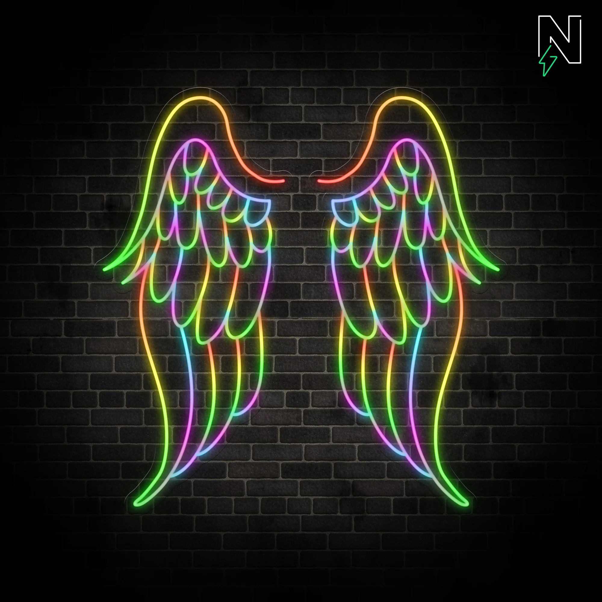 Mighty Wings FloRo Sign - Image 2