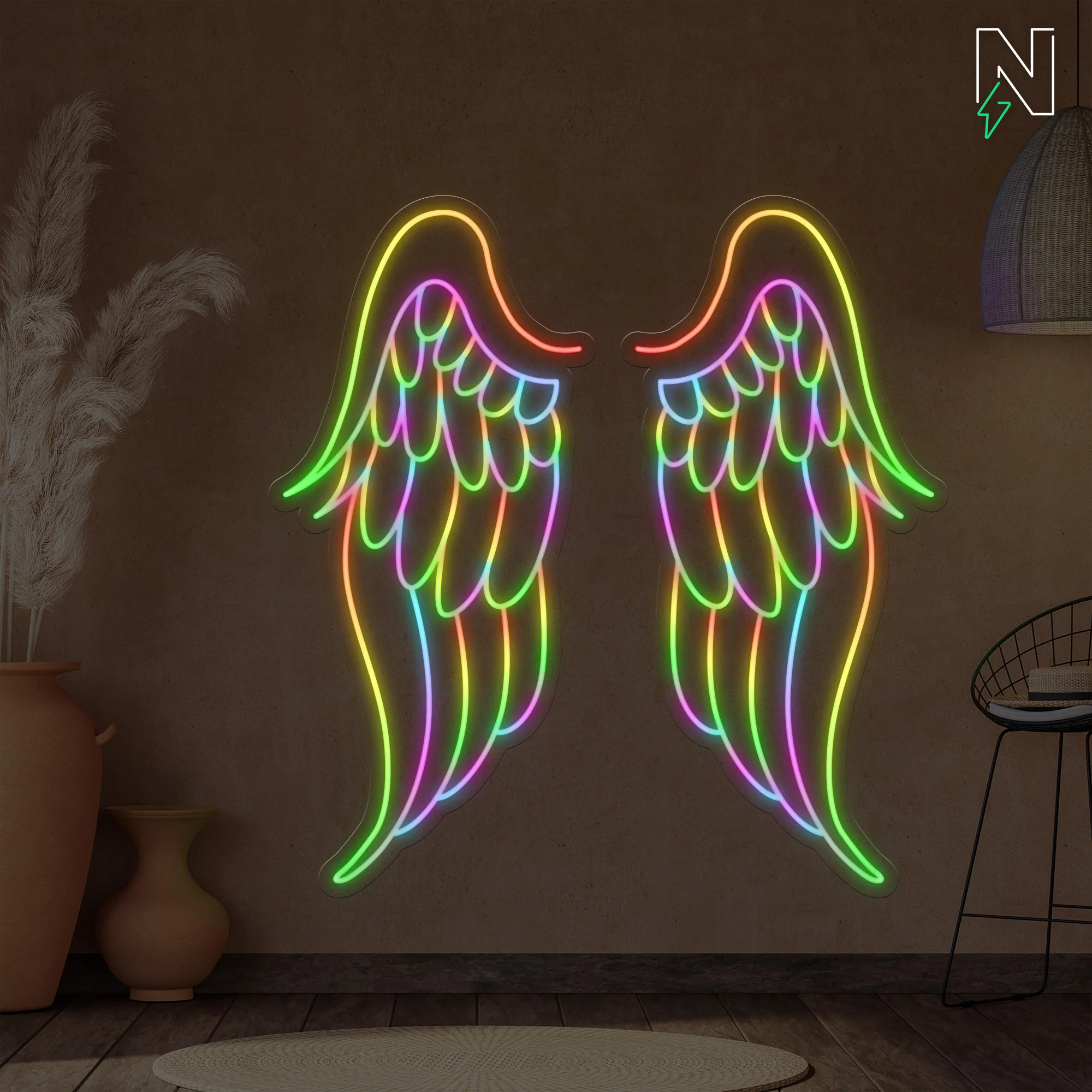 Mighty Wings FloRo Sign - Image 3