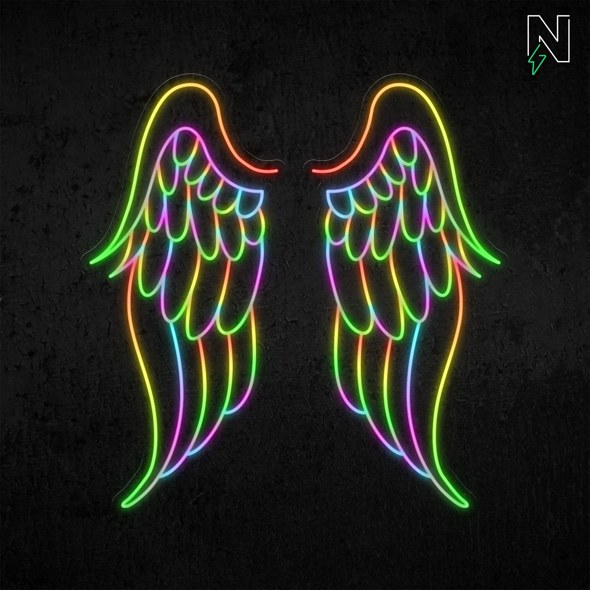 Mighty Wings FloRo Sign - Image 4