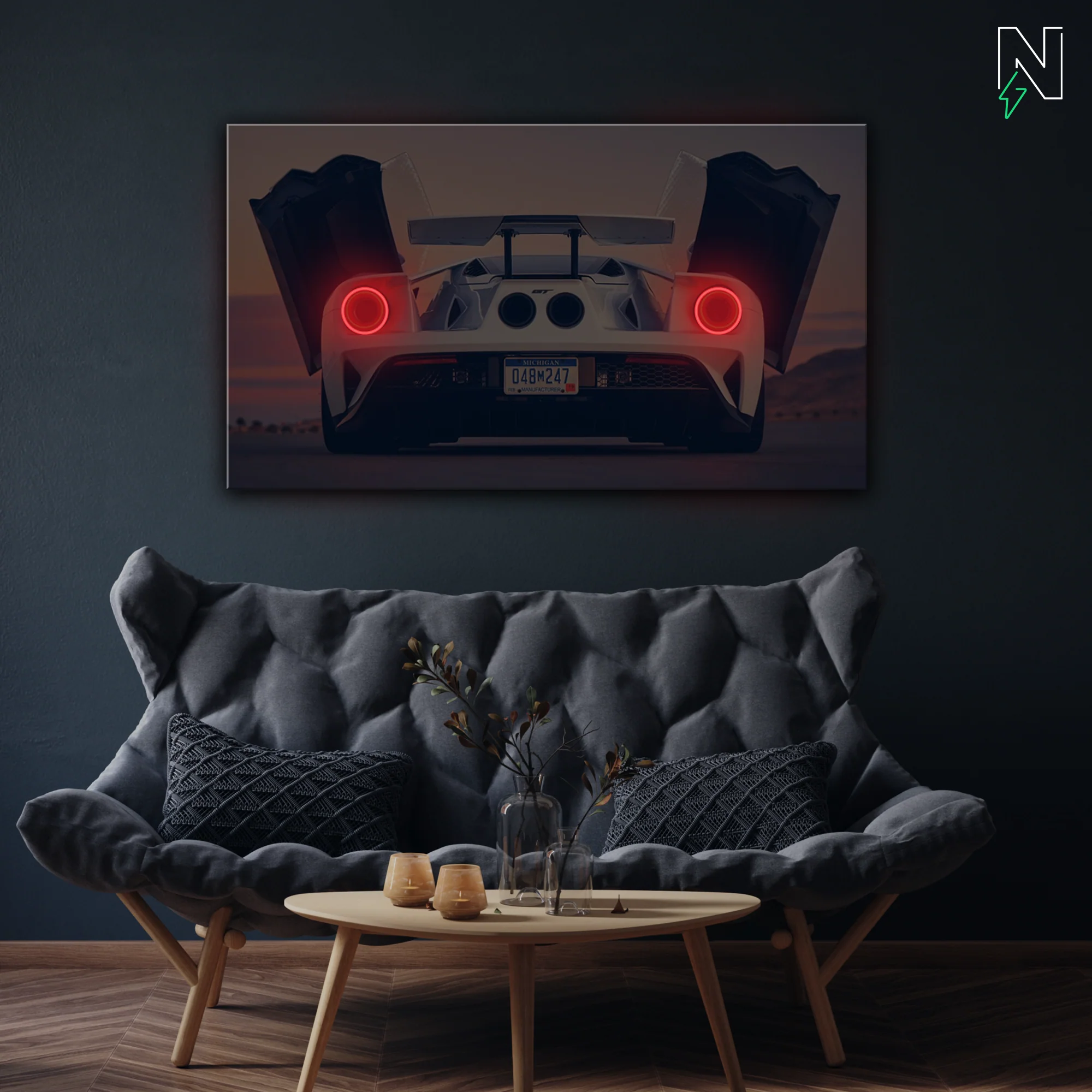 Nissan V4 GTR LED Neon Art - Image 2