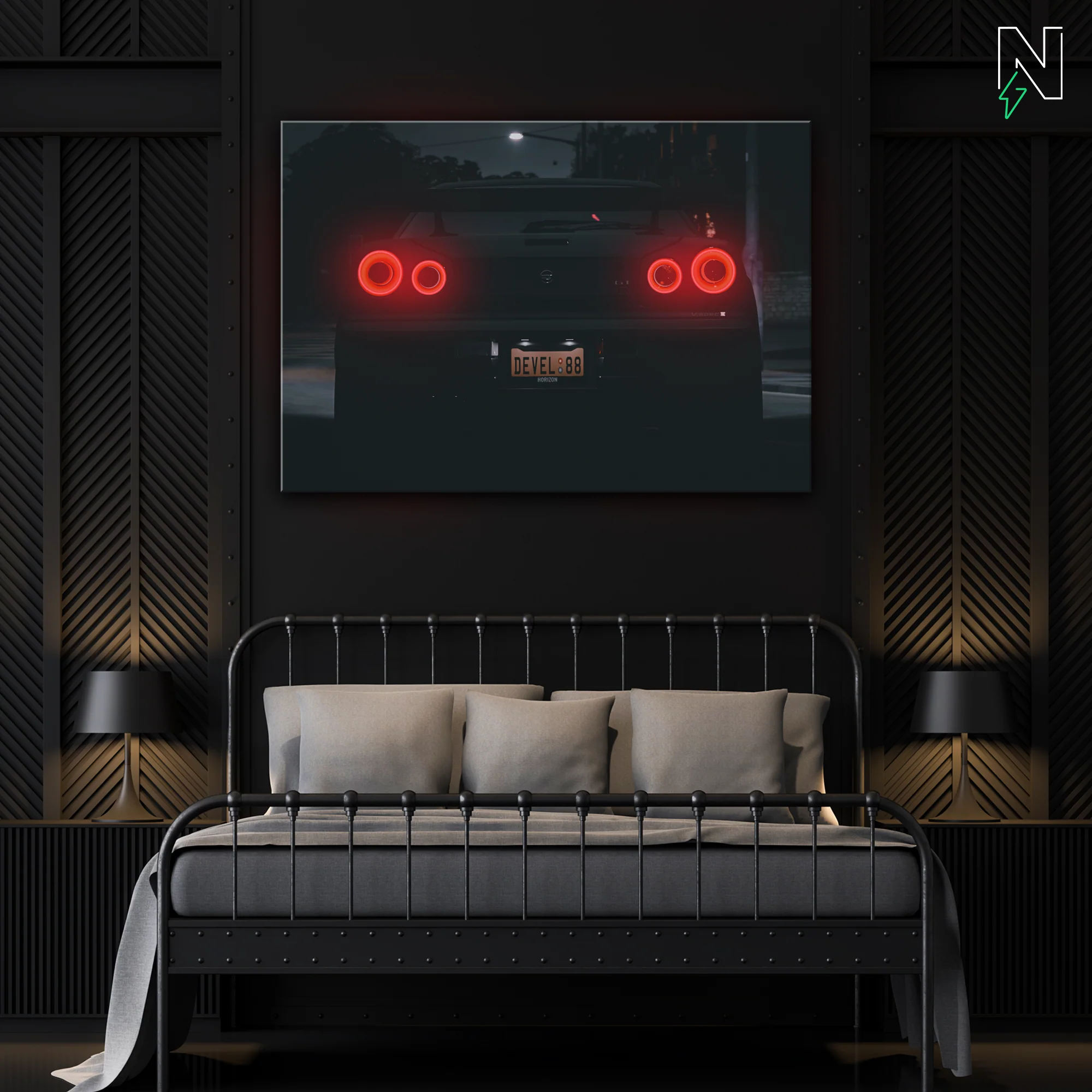 Nissan V5 GTR LED Neon Art - Image 3