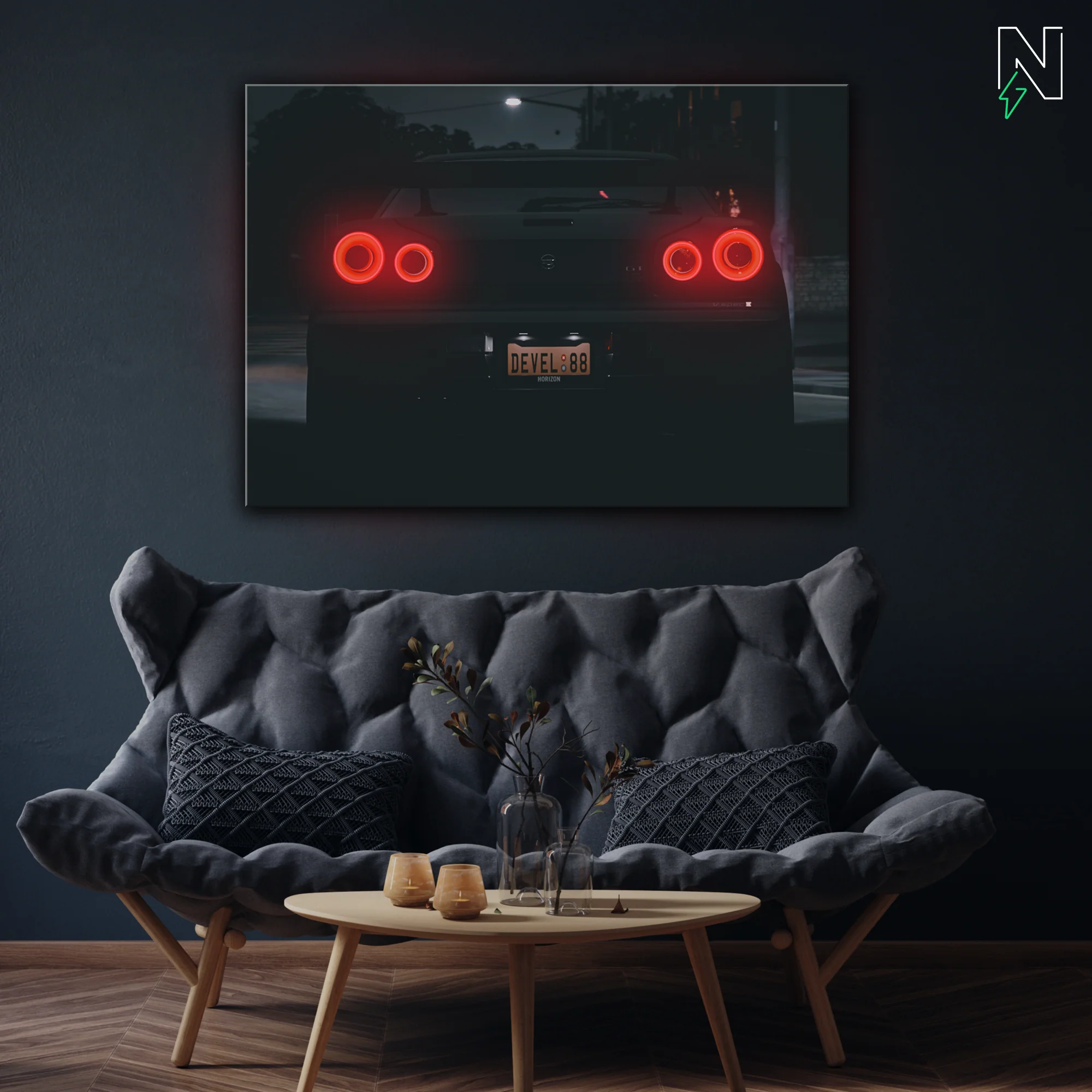 Nissan V5 GTR LED Neon Art - Image 4
