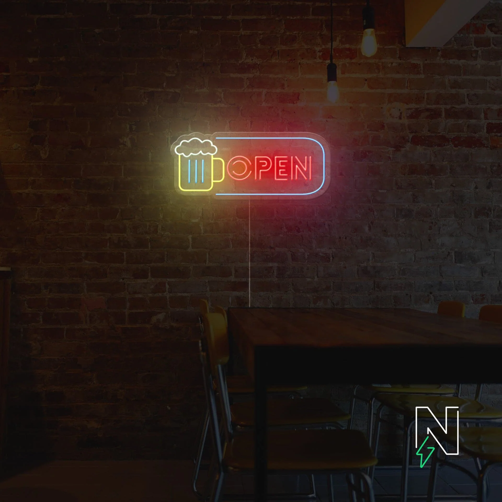 Open Neon Sign - Image 2