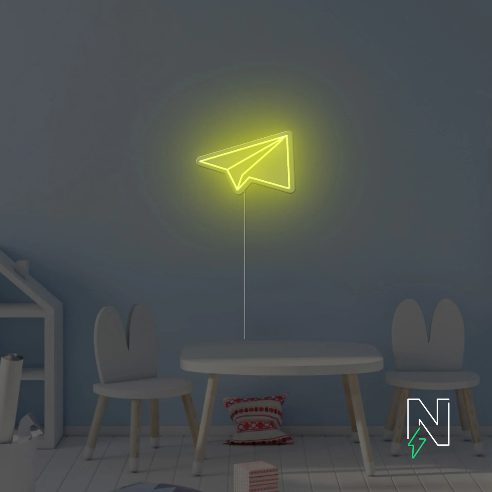 Paper Rocket Neon Sign - Image 2