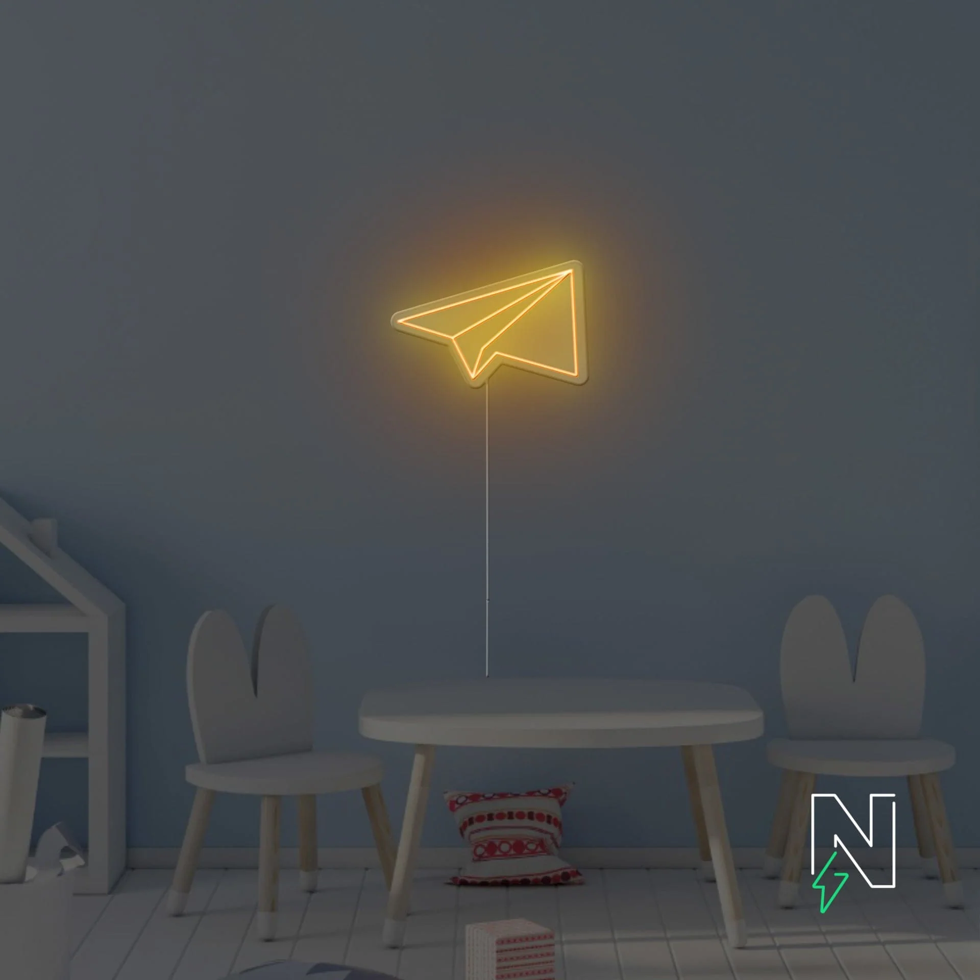 Paper Rocket Neon Sign - Image 9