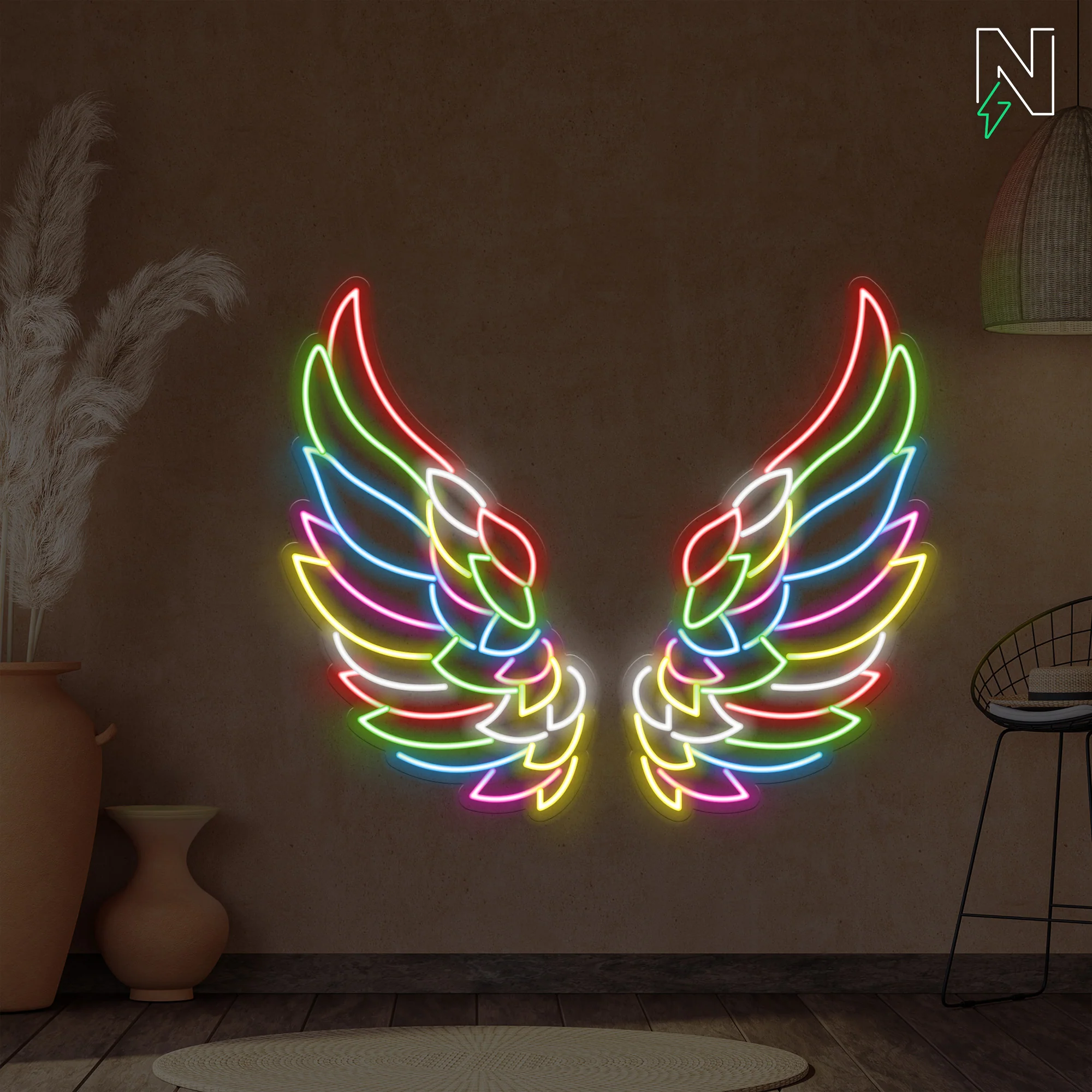 Paradise Wings Neon Sign - Image 3