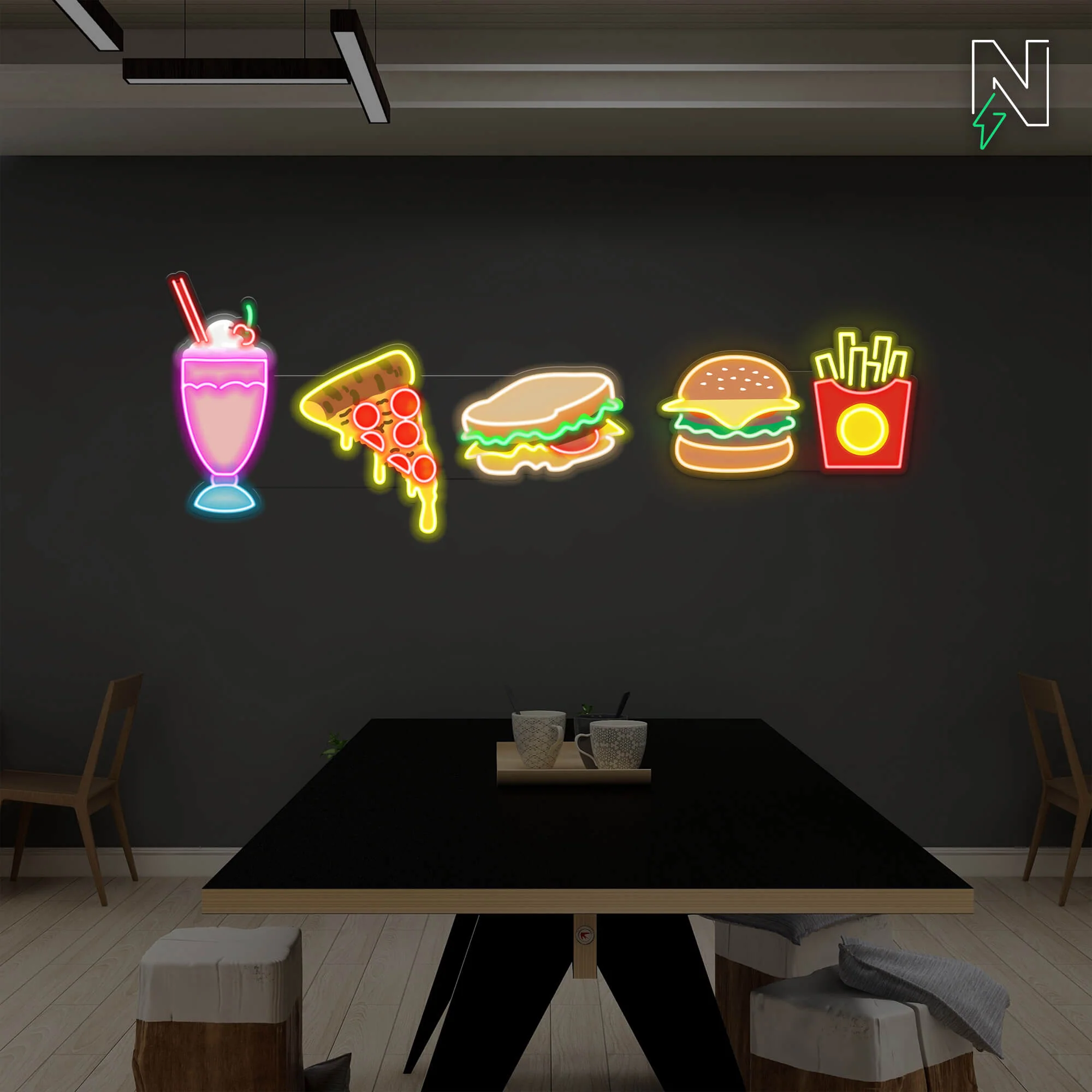 Pizza Sandwich Neon Sign - Image 3
