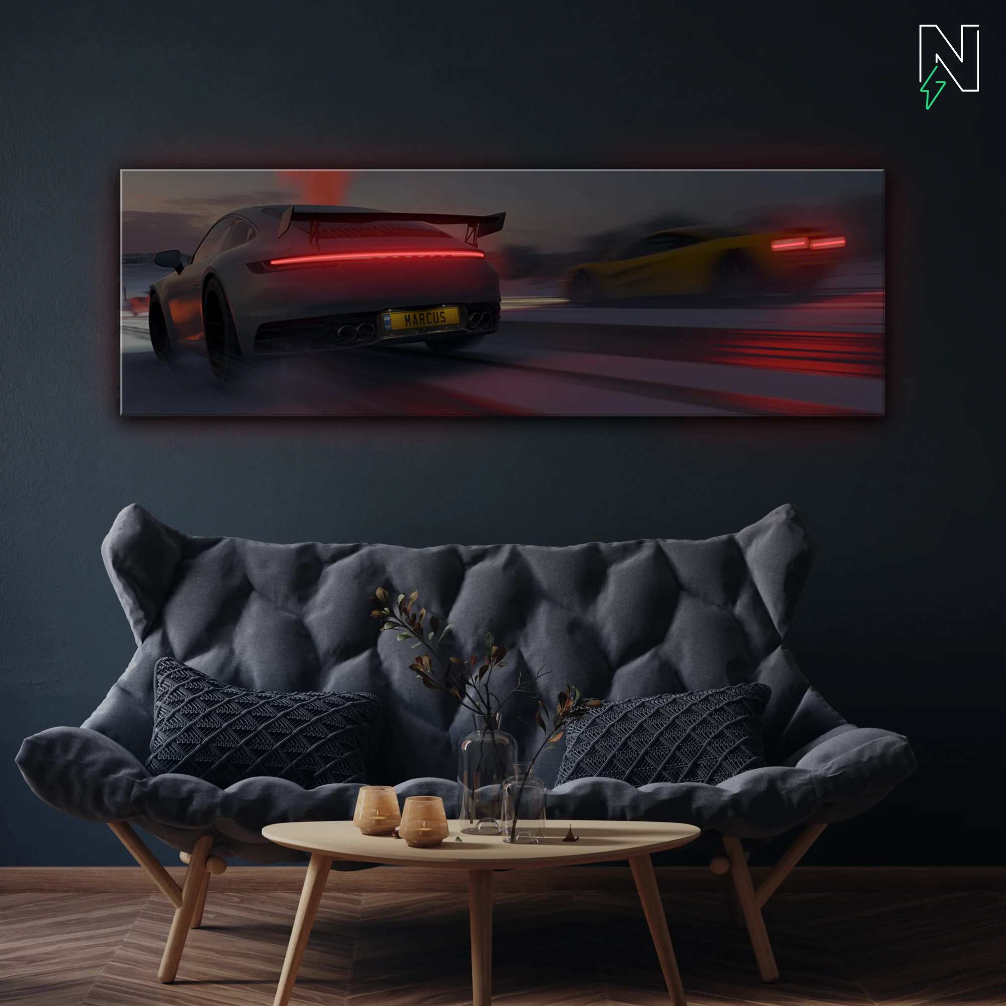 Porsche V3 LED Neon Art - Image 2