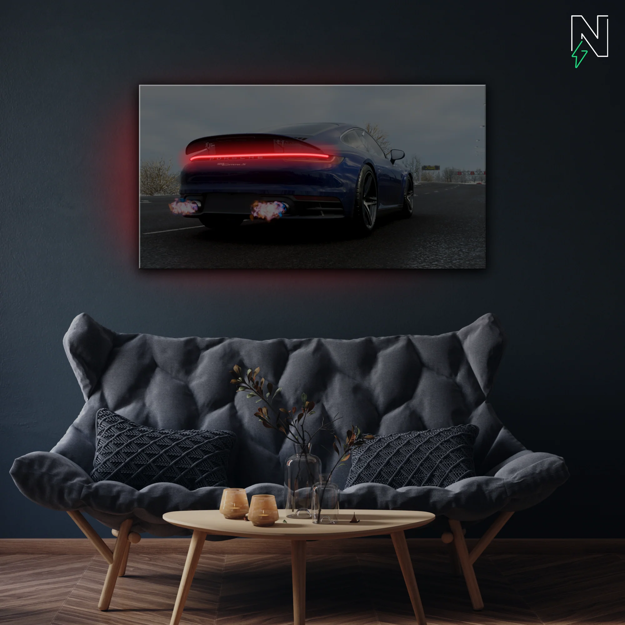 Porsche V4 LED Neon Art - Image 2