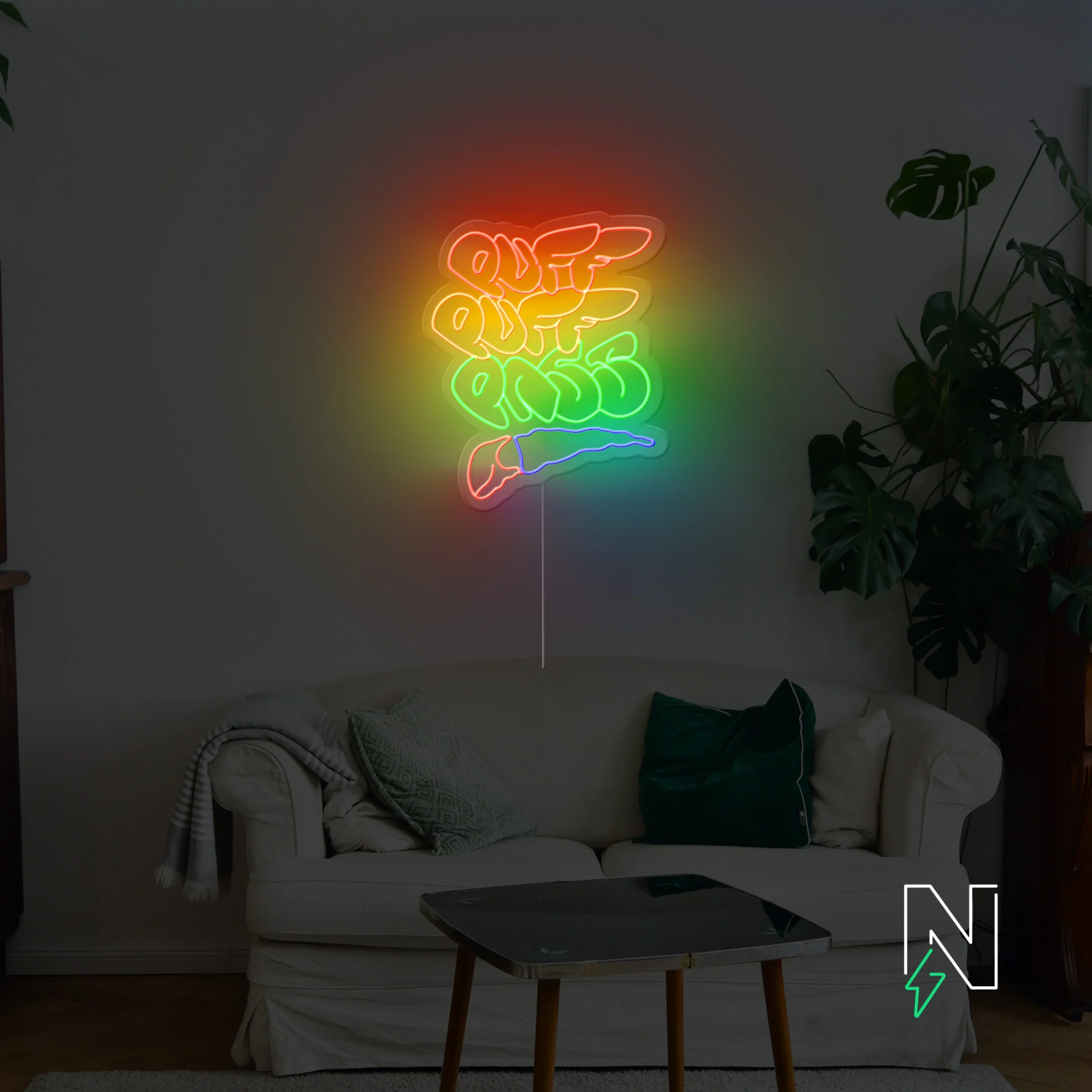 Puff Puff Pass Neon Sign - Image 2