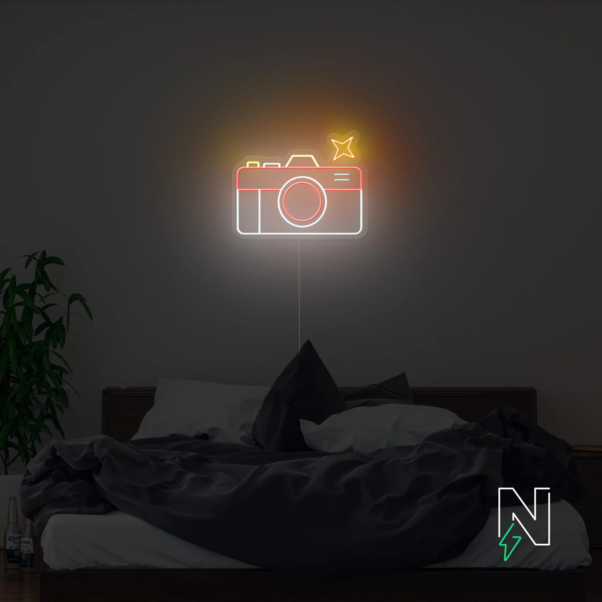 Retro Camera Neon Sign - Image 2