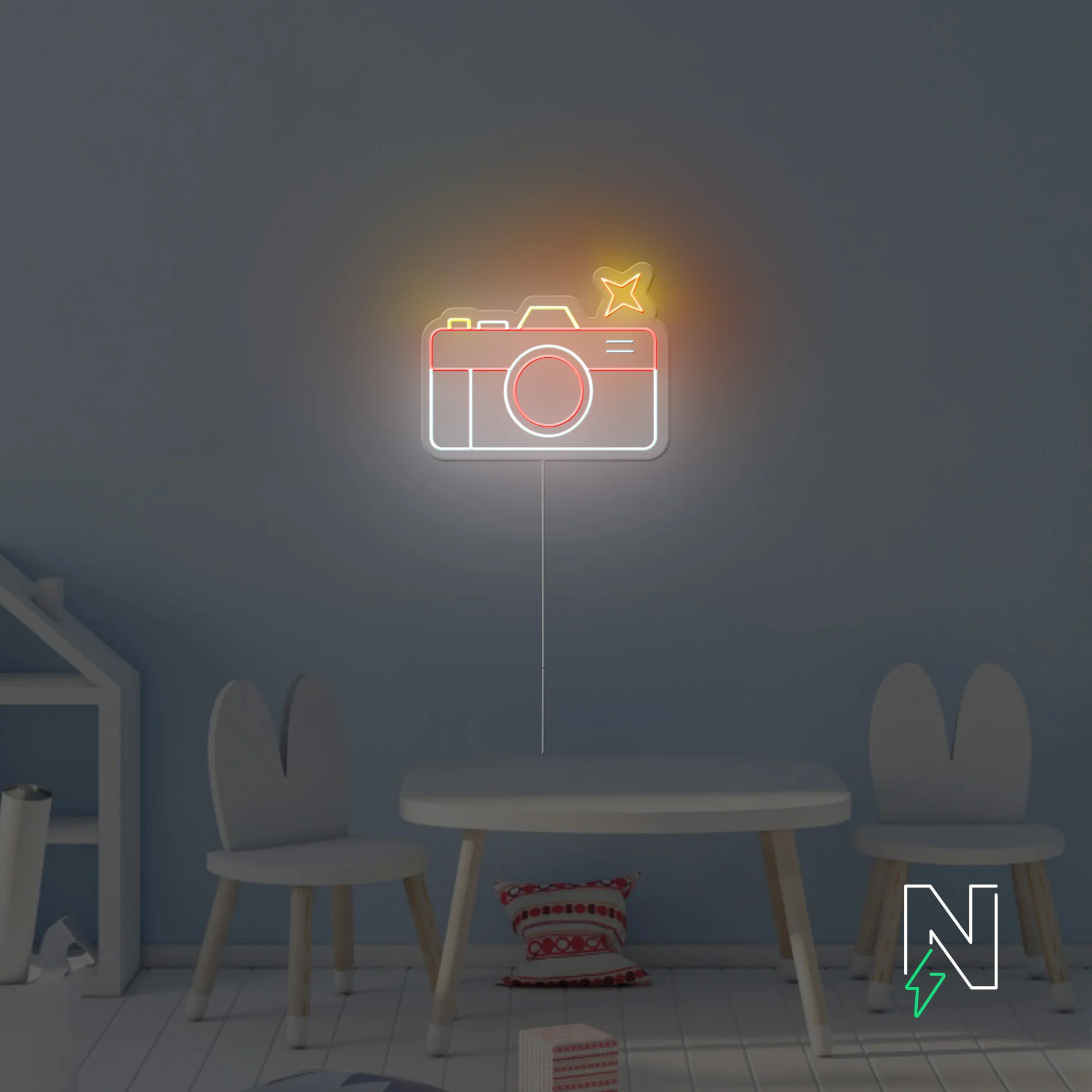 Retro Camera Neon Sign - Image 3