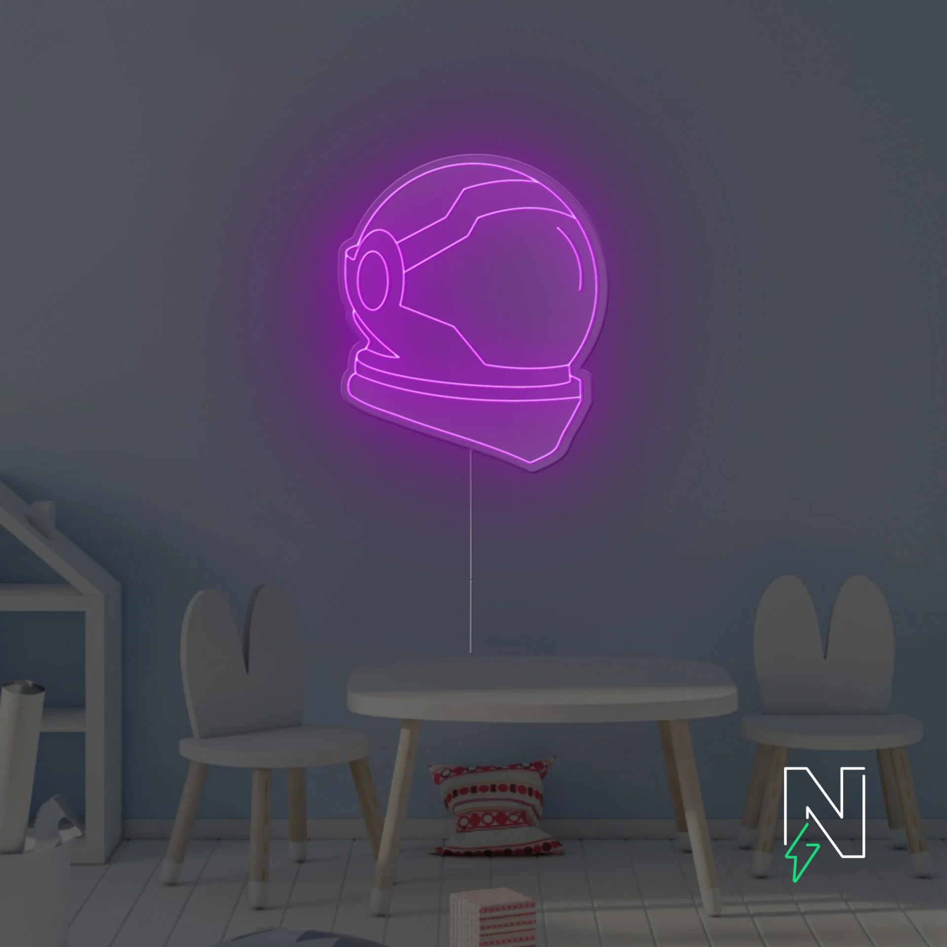 Space Helmet Neon Sign - Image 10