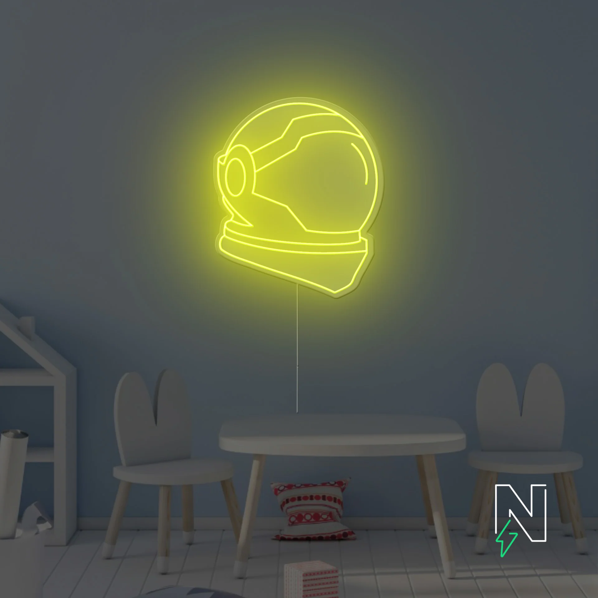 Space Helmet Neon Sign - Image 2
