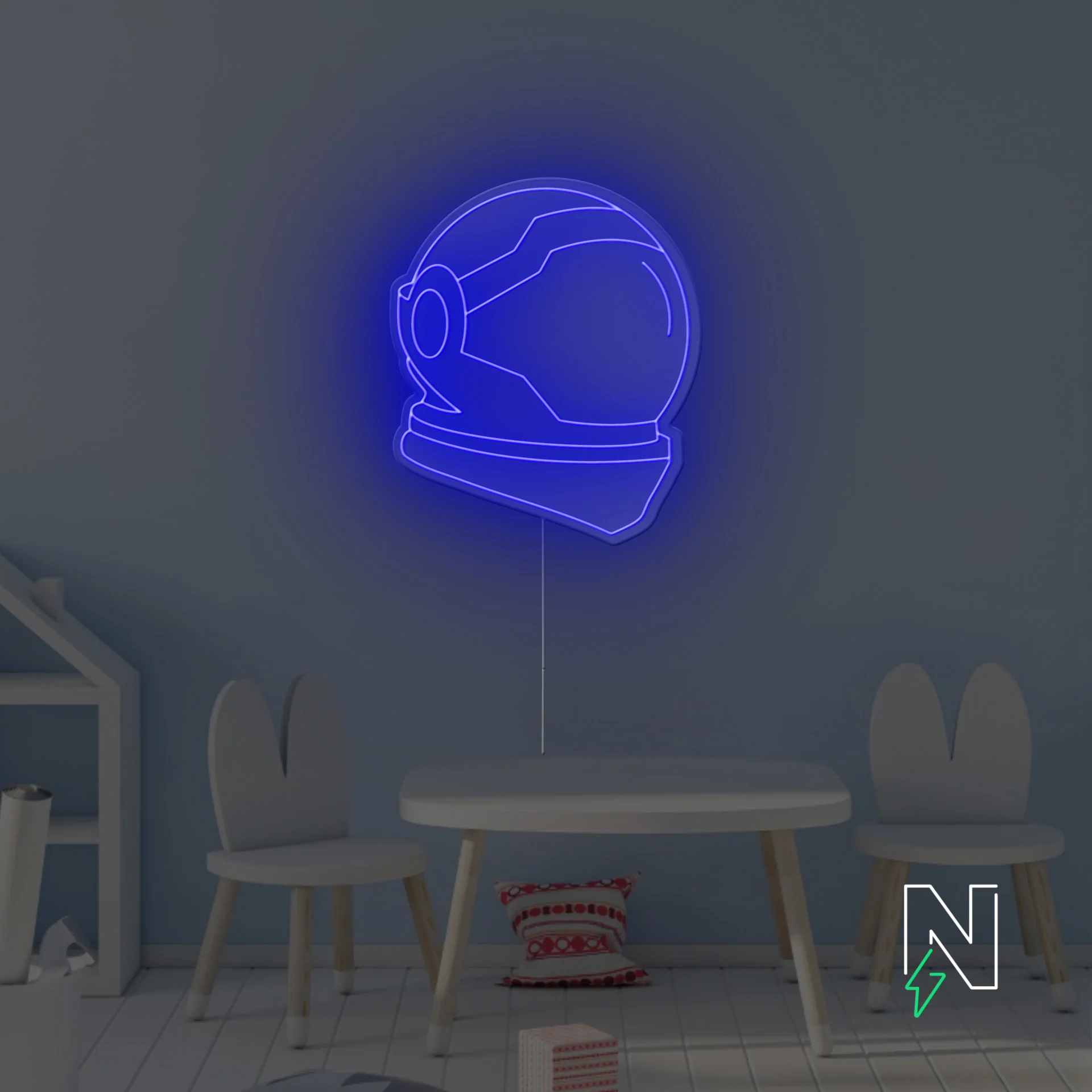 Space Helmet Neon Sign - Image 3