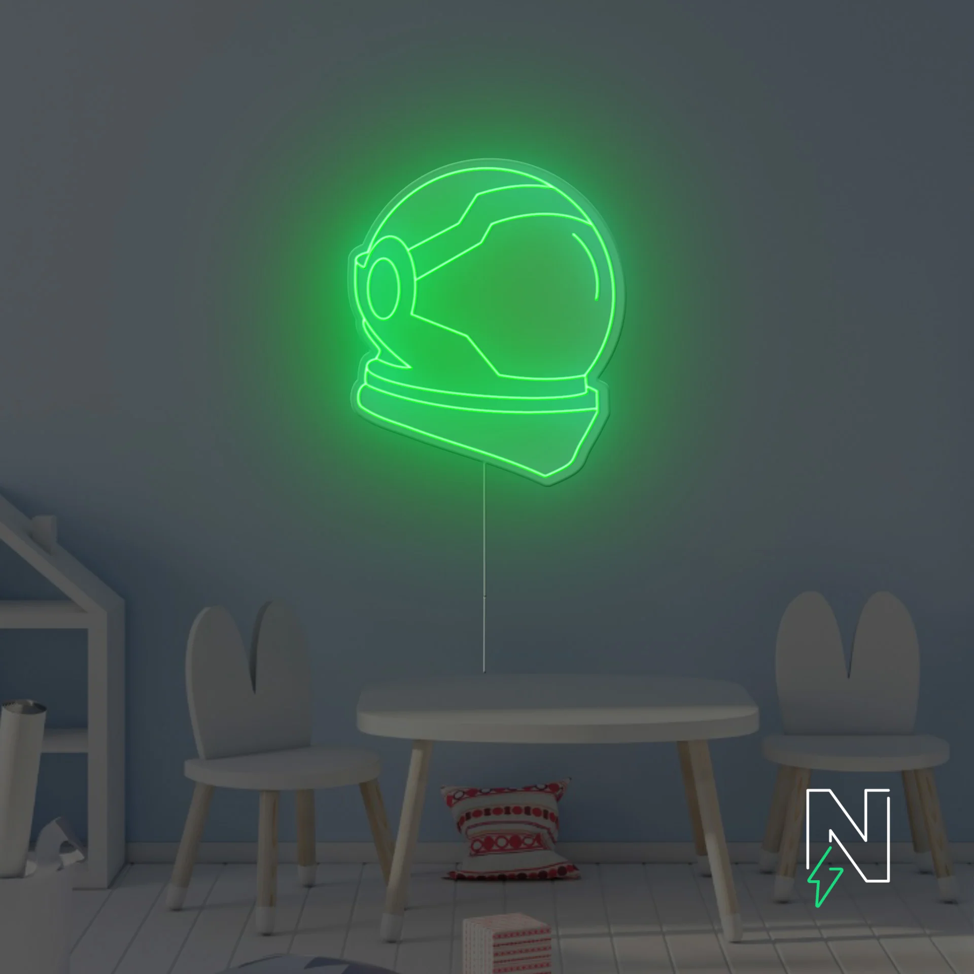 Space Helmet Neon Sign - Image 4