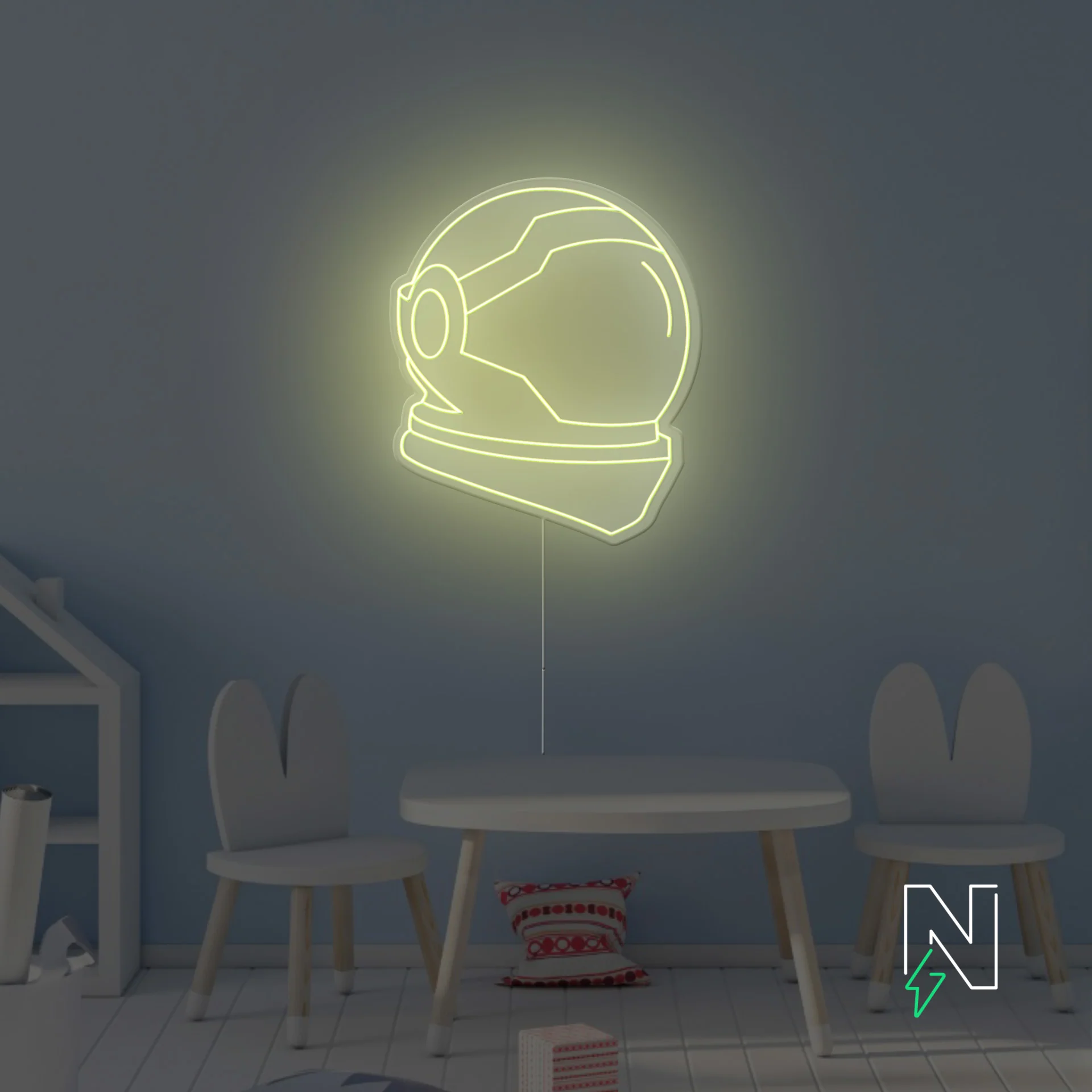 Space Helmet Neon Sign - Image 6