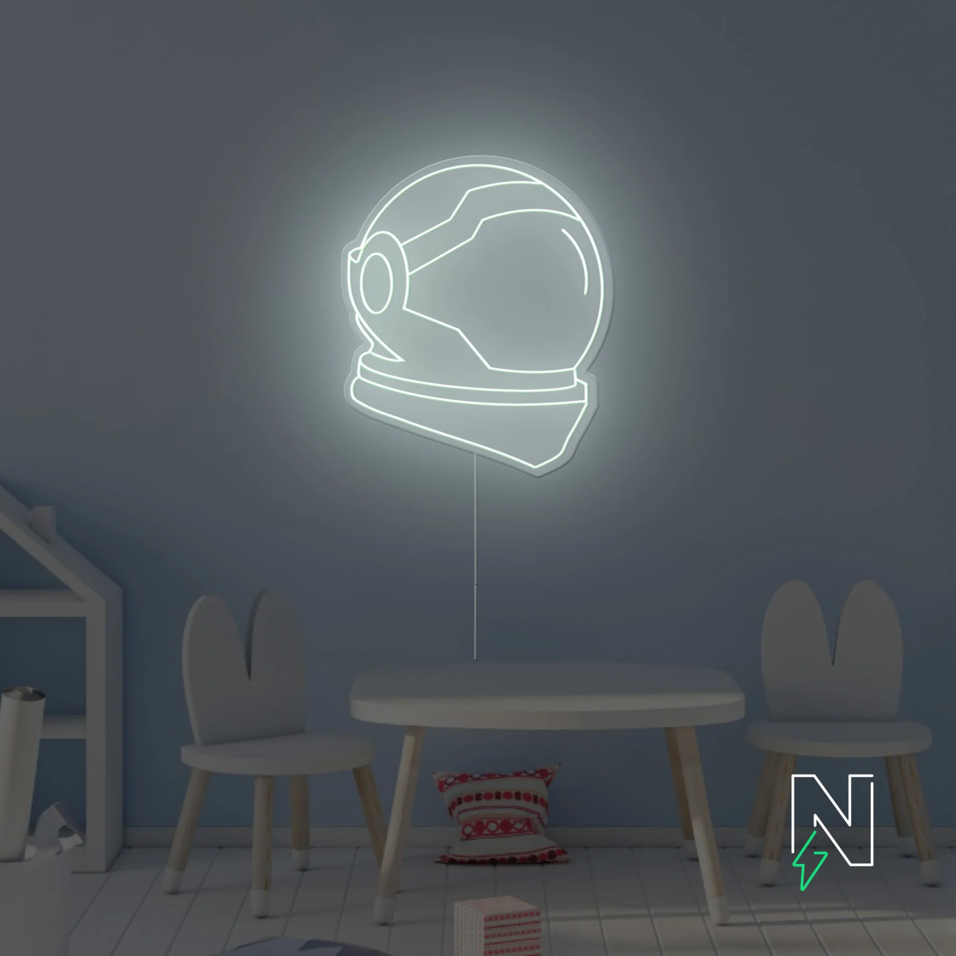 Space Helmet Neon Sign - Image 7