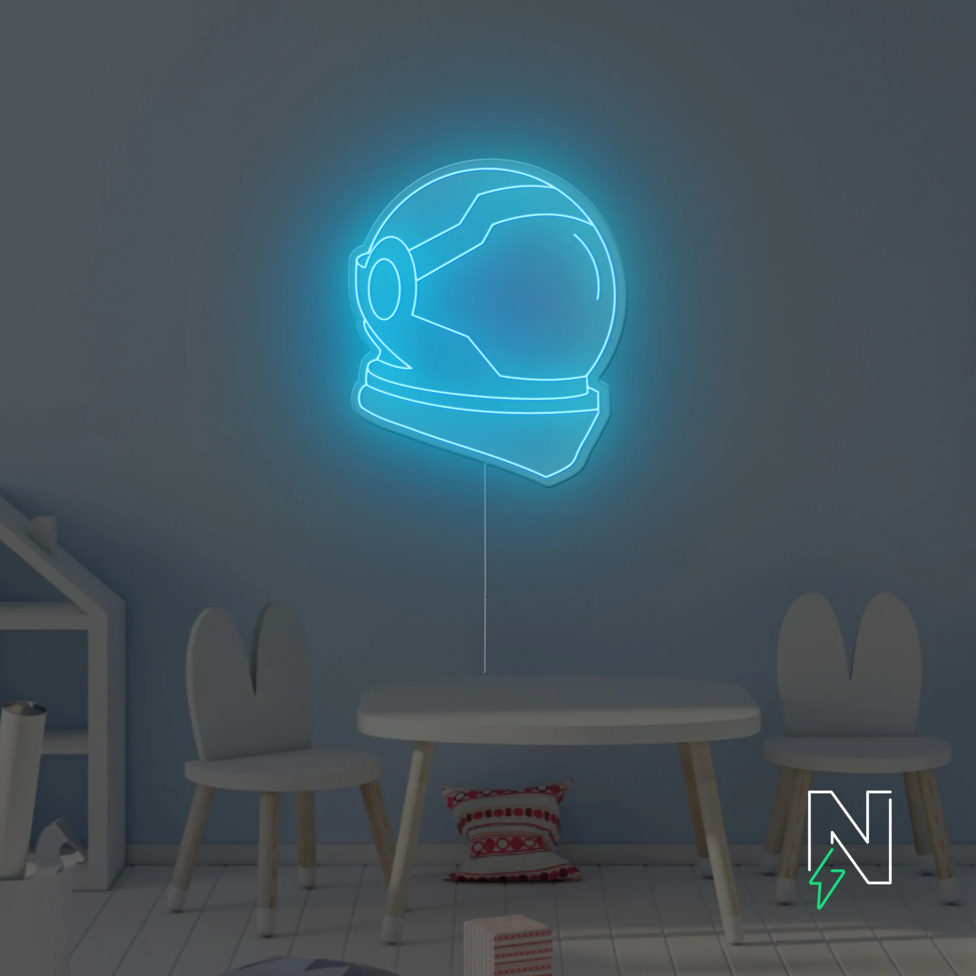 Space Helmet Neon Sign - Image 8