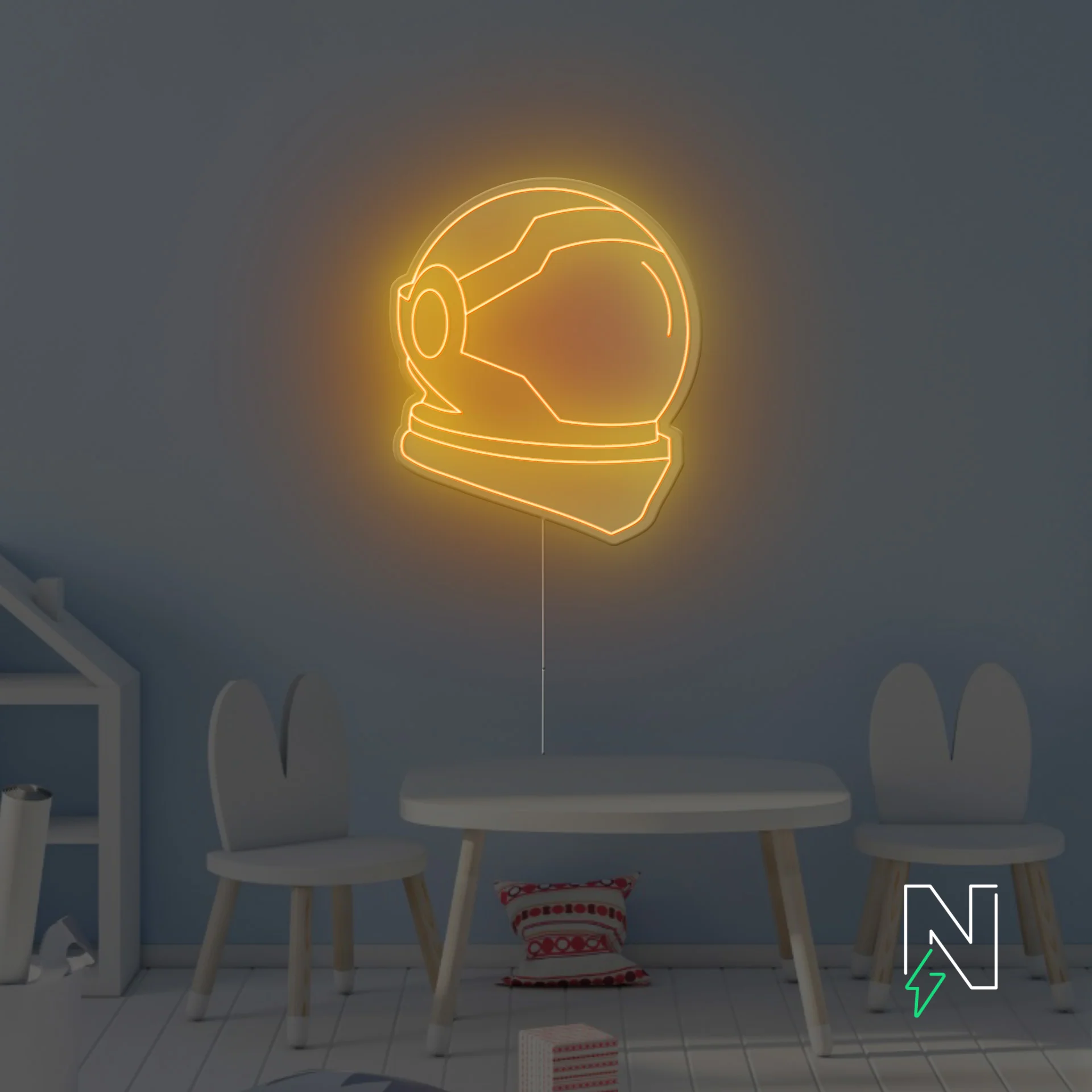 Space Helmet Neon Sign - Image 9