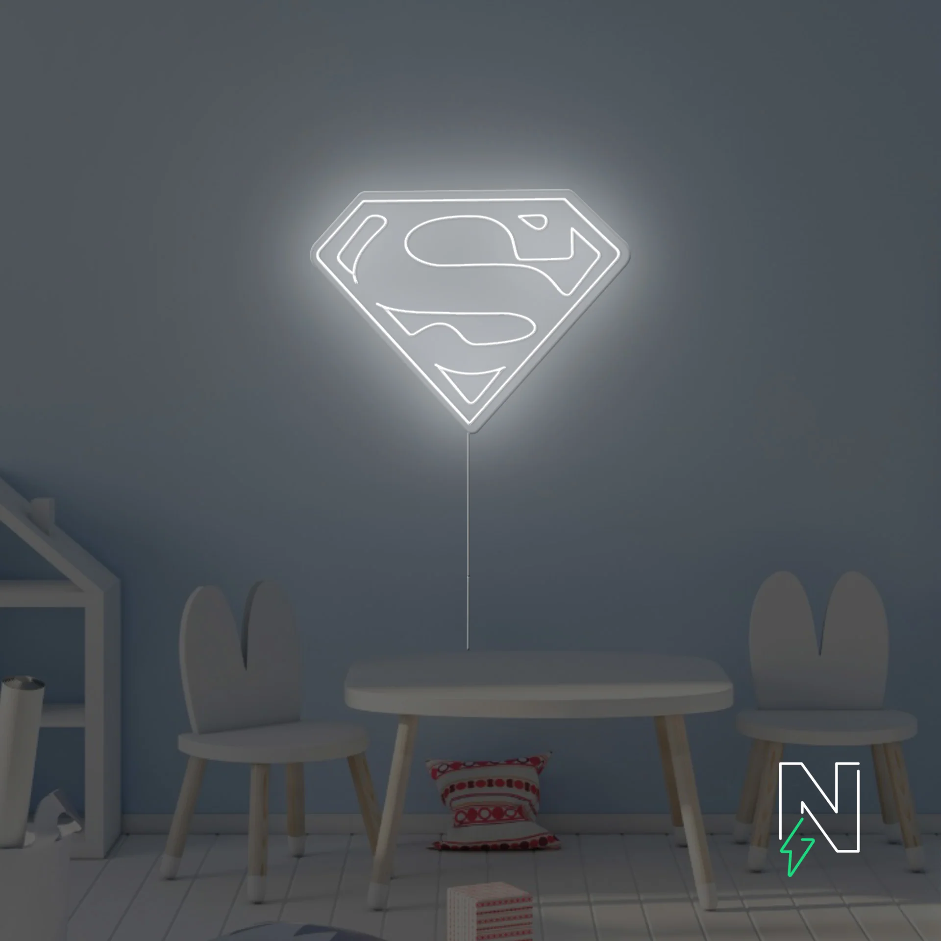 Superman Logo Neon Sign - Image 7