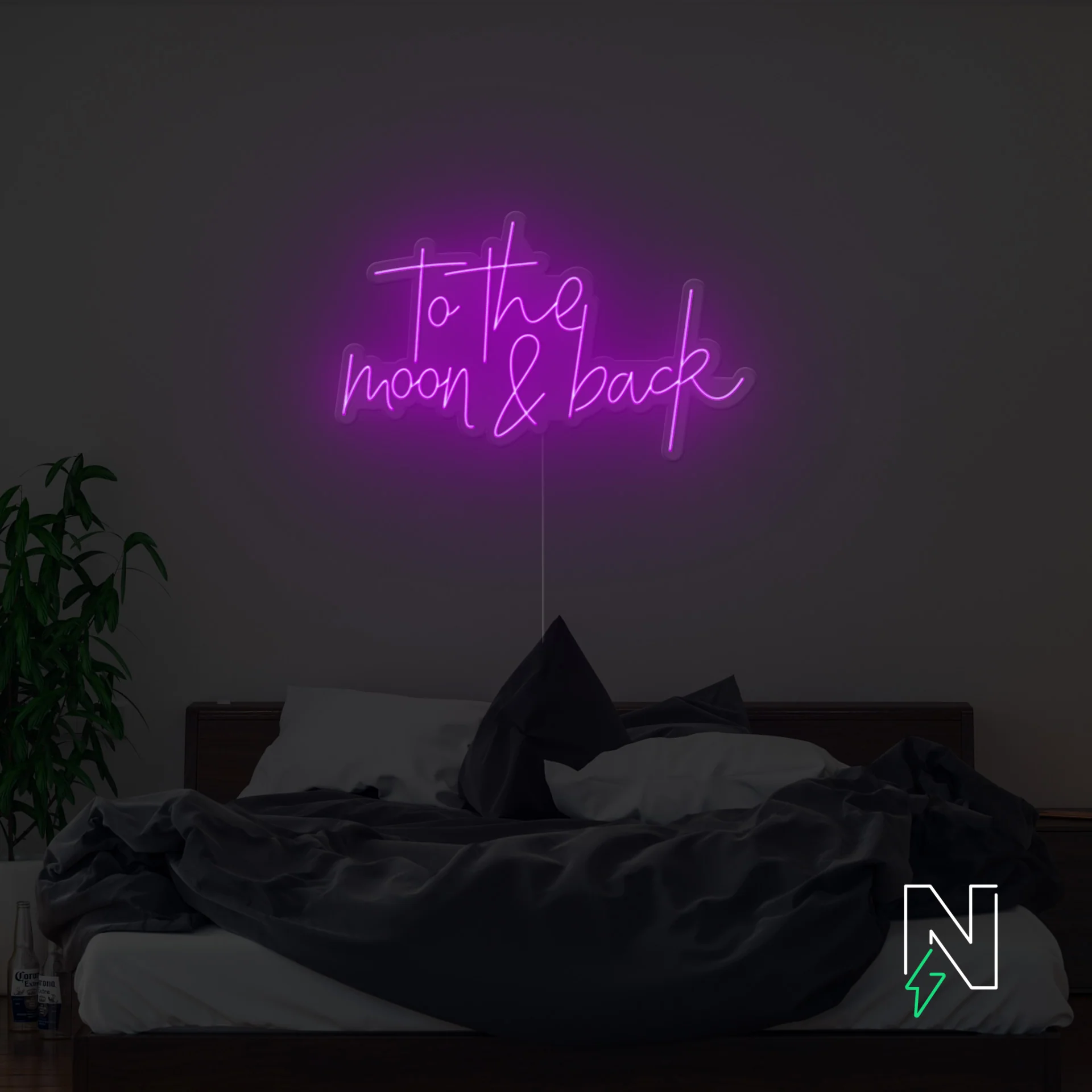 To The Moon And Back Neon Sign - Image 10