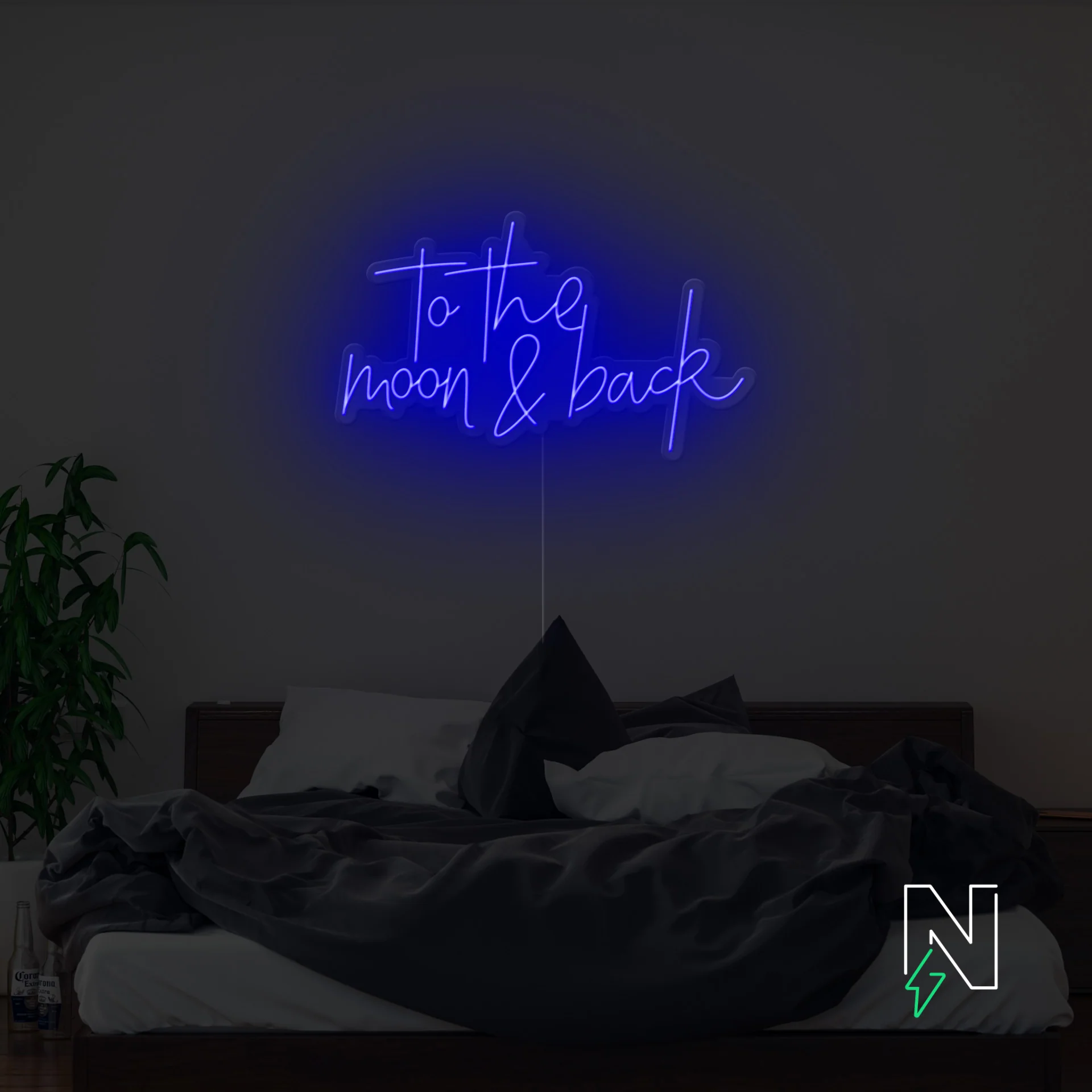To The Moon And Back Neon Sign - Image 3