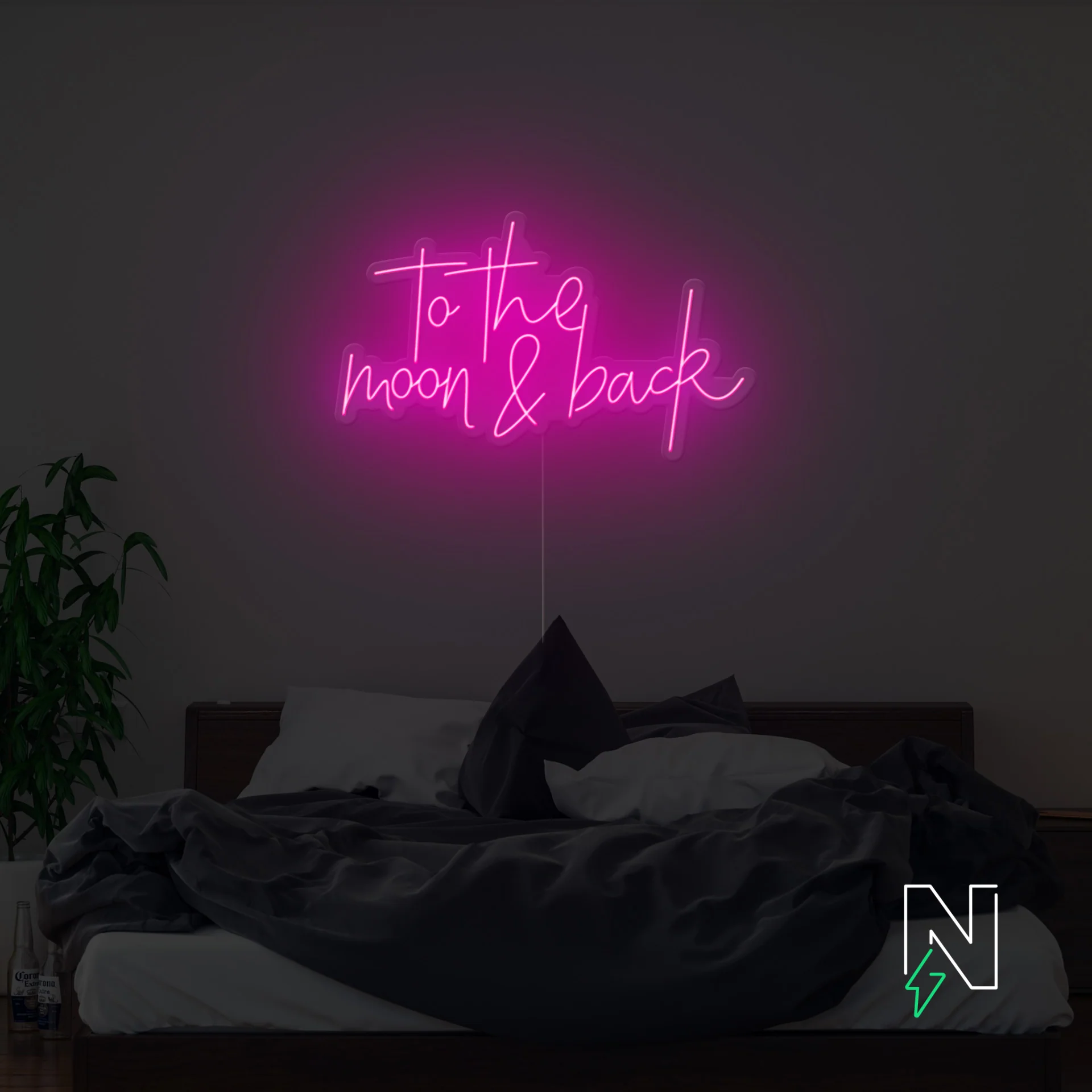 To The Moon And Back Neon Sign - Image 5