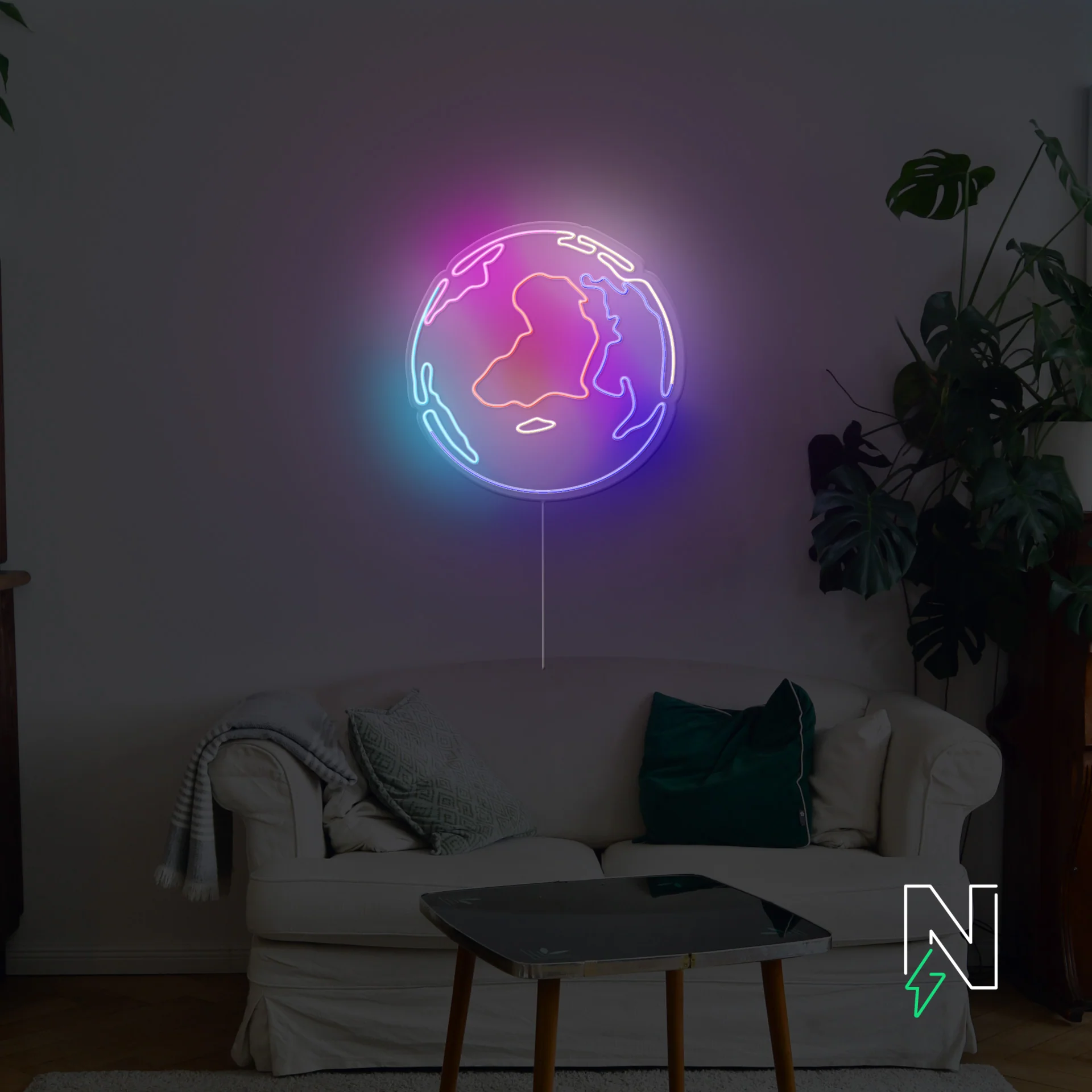 World Neon Sign - Image 2